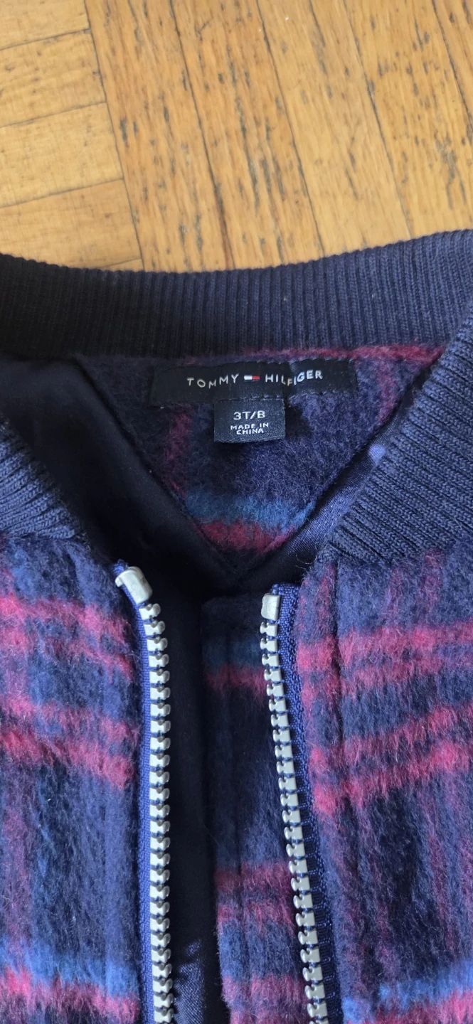 Tommy Hilfiger Plaid Bomber Jacket - Size 3T/B - photo 2