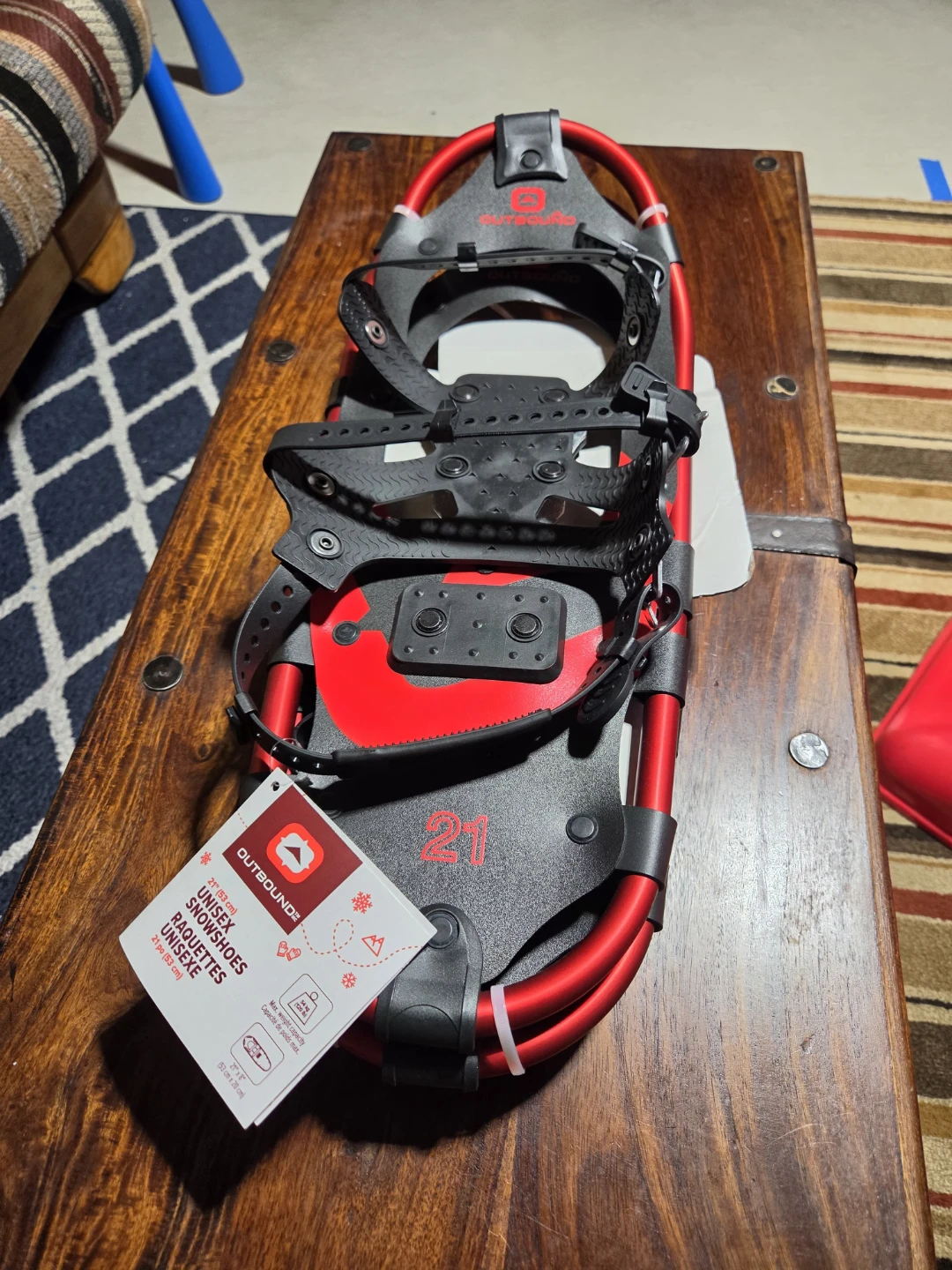 3 Pairs Outbound Snowshoes – Sizes 21", 25", 30" – Never used