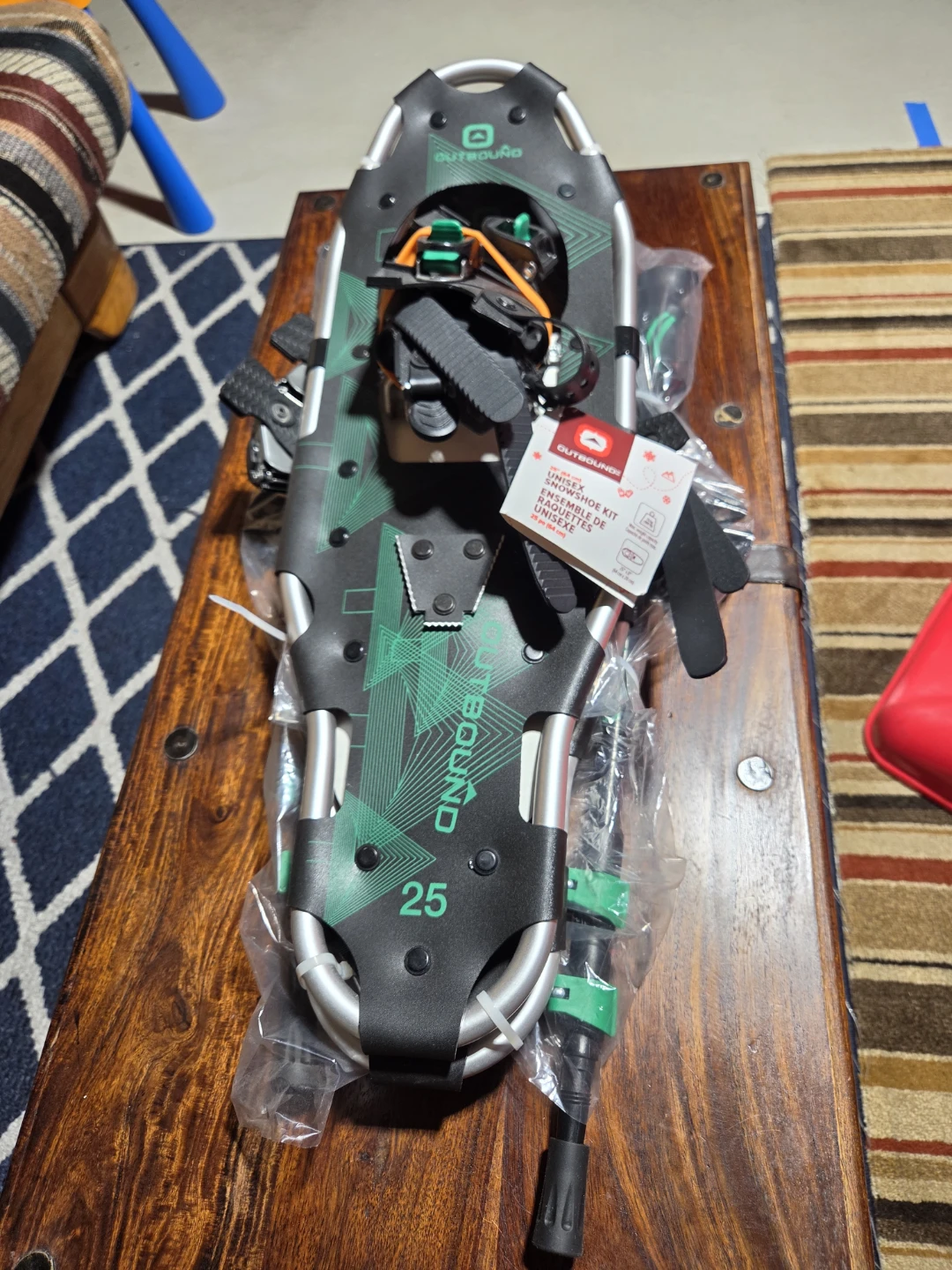 3 Pairs Outbound Snowshoes – Sizes 21", 25", 30" – Never used - photo 2