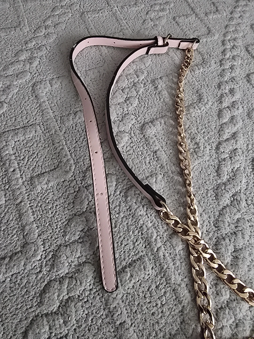 Pink and Gold Chain Purse Strap - photo 3