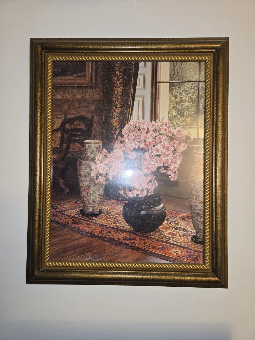 Beautiful framed oil painting by Jessica Hayllar