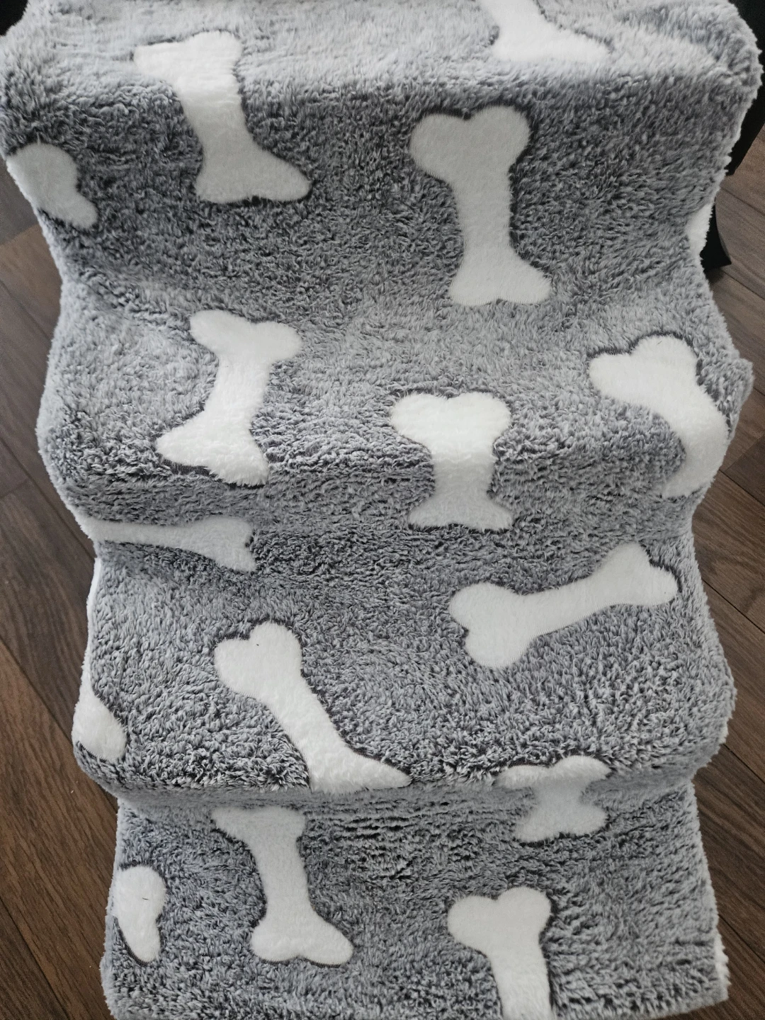 Grey Bone Print Pet Stairs