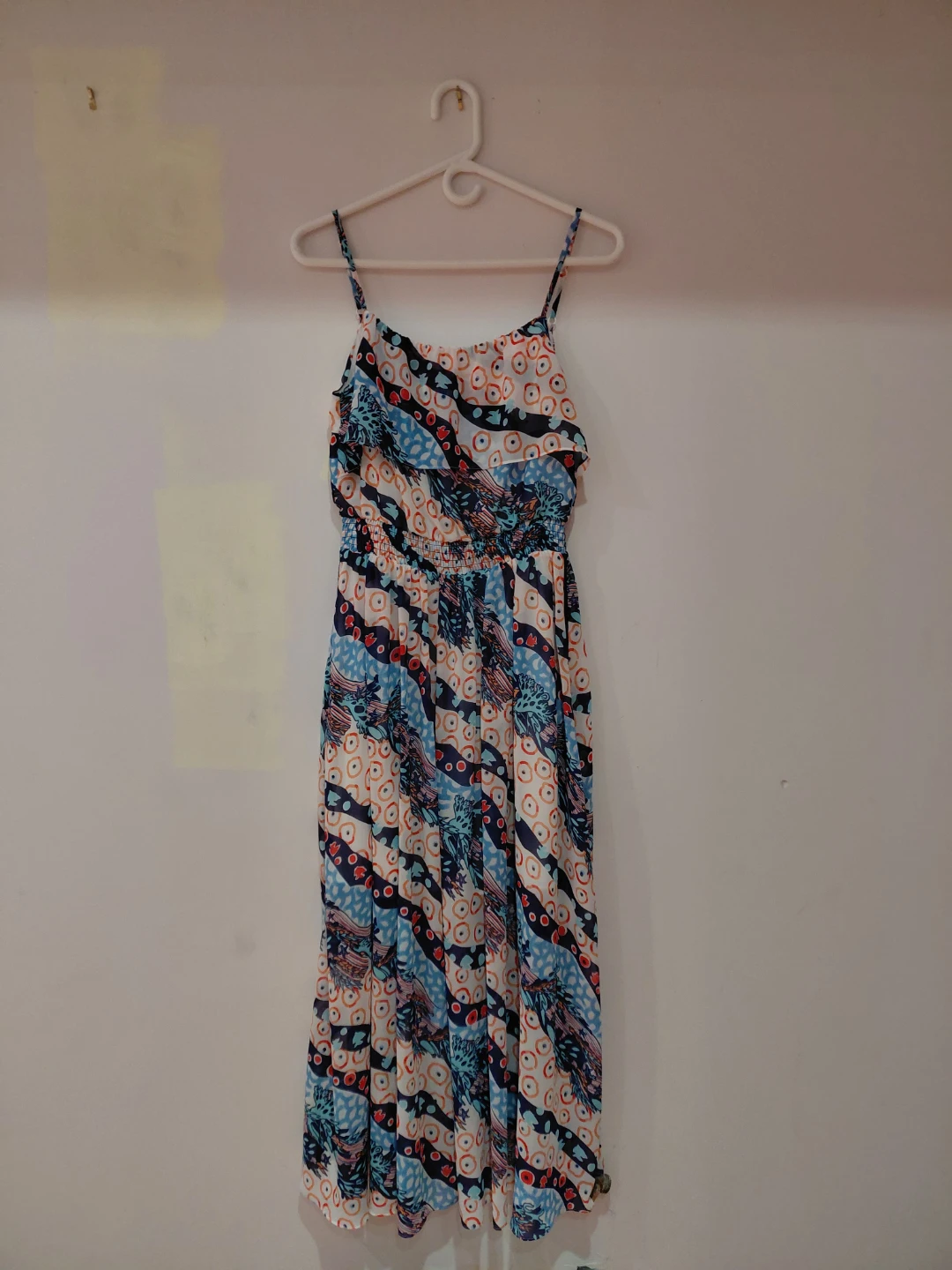 Maxi dress with spaghetti straps