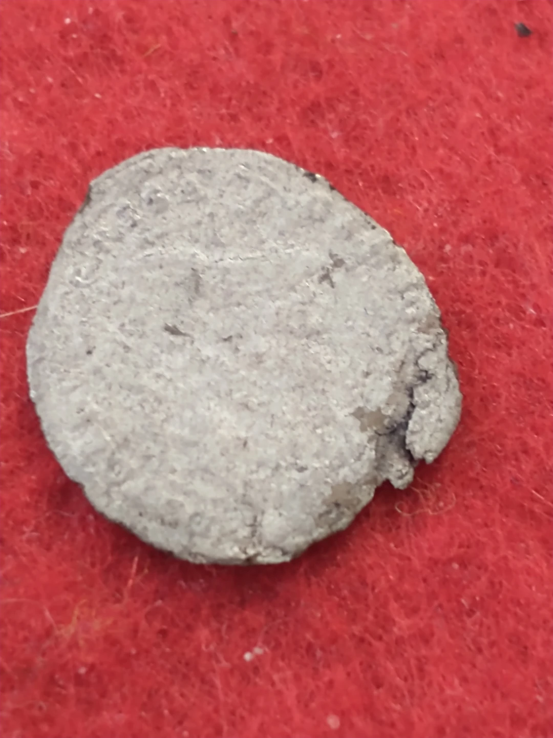 Heavily worn, unattributed medieval European silver coin