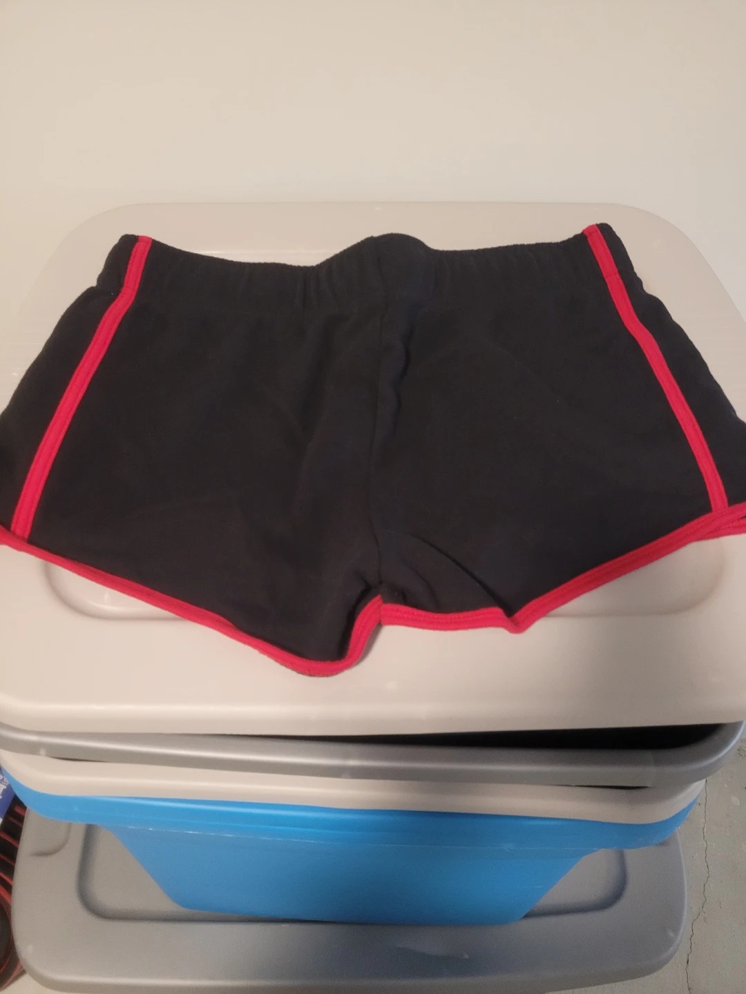 Pure NRG Athletics Black Running Shorts with Red Trim - photo 3