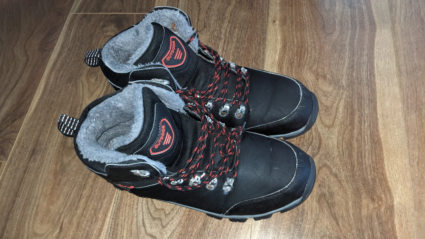 Black "Outdoor" Boots (Sole has pinholes) - photo 3