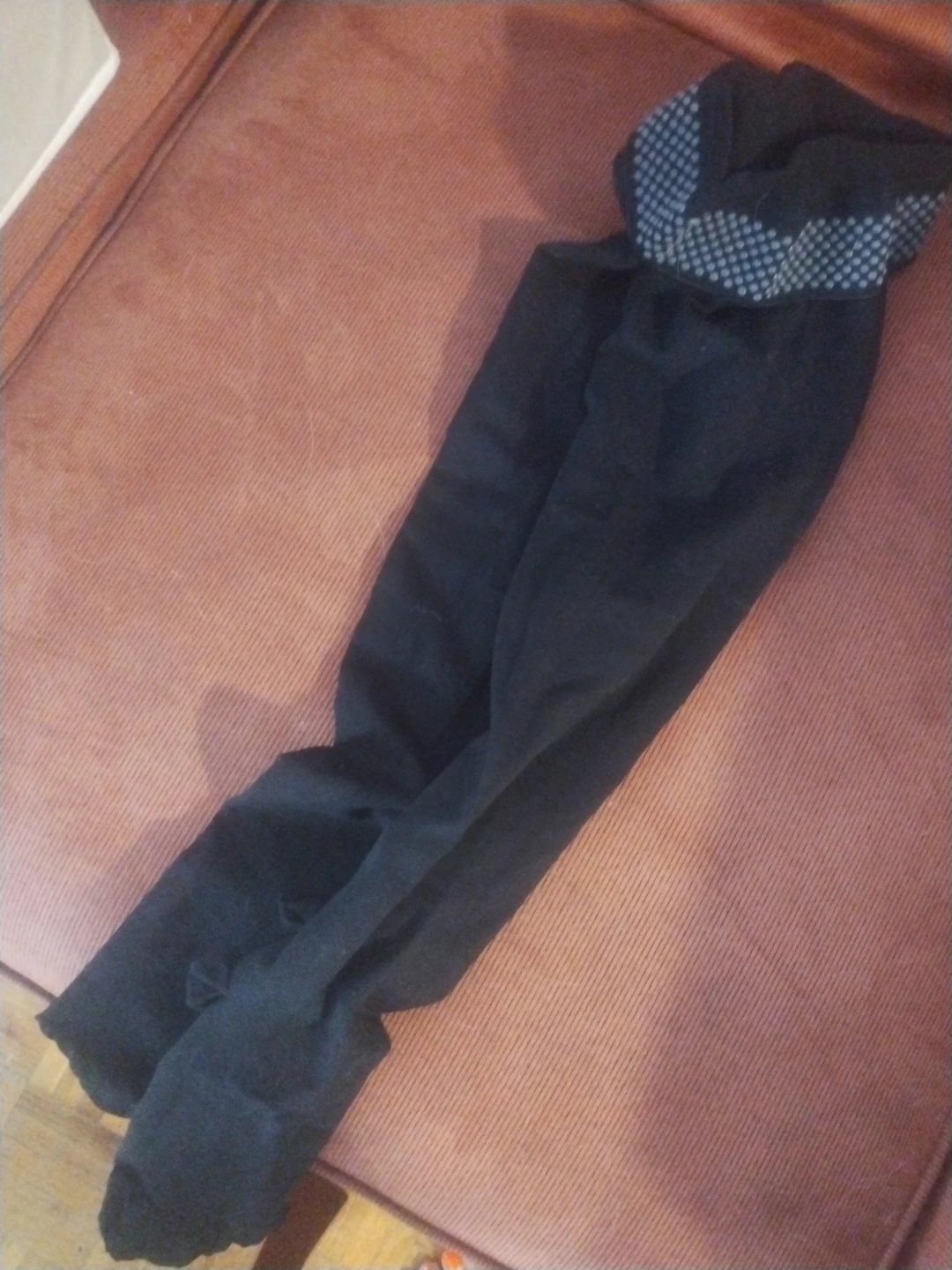 Black compression socks with grips