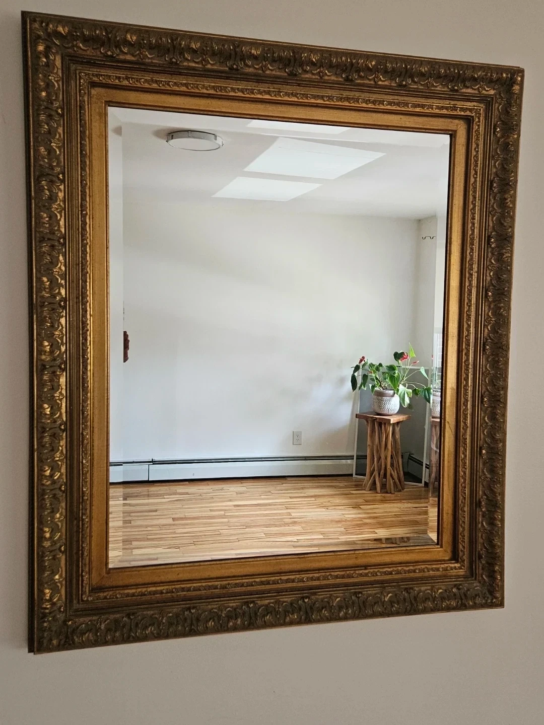 Vintage Gold Ornate Wall Mirror