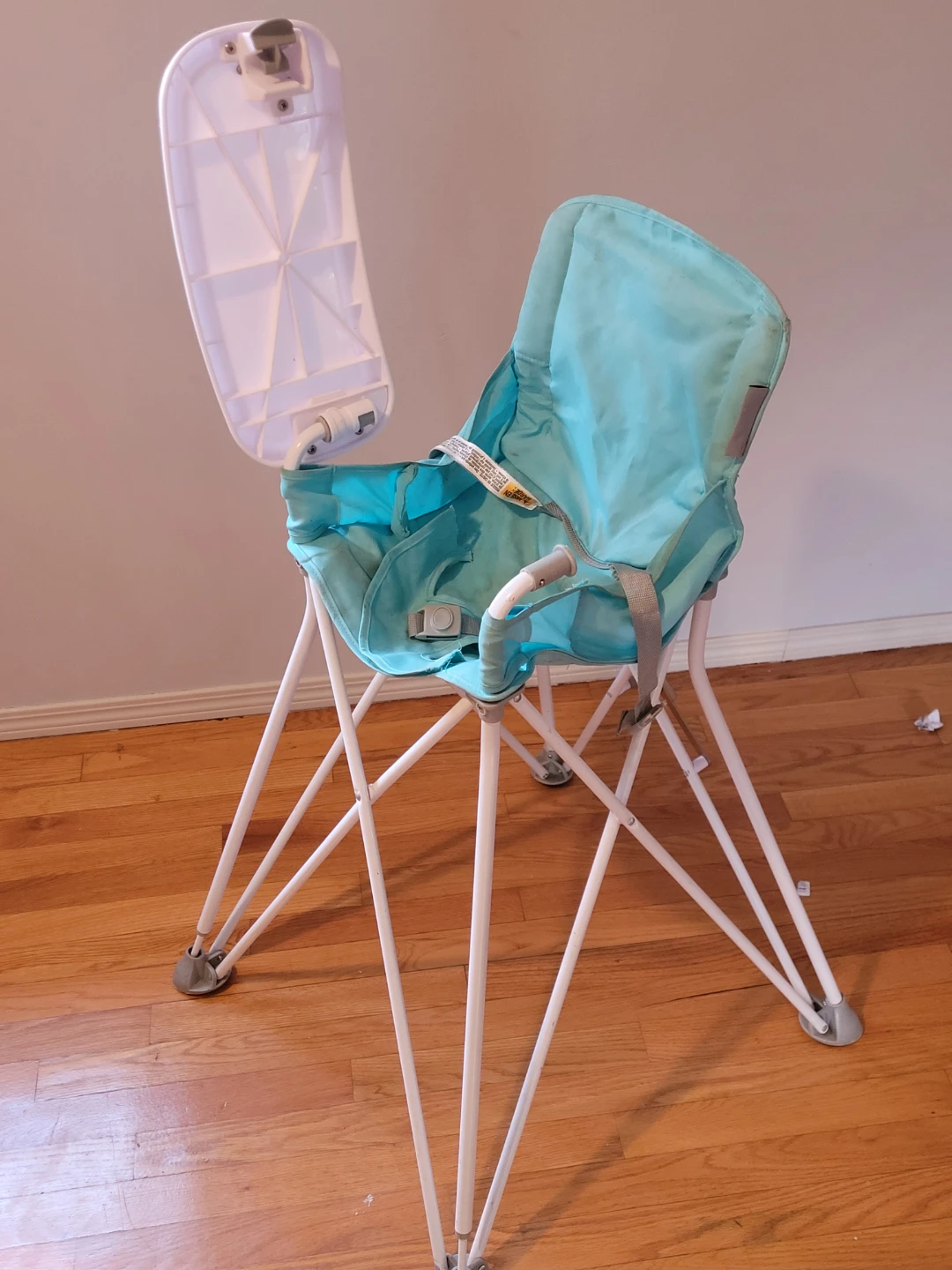 Aqua Blue Folding High Chair - photo 2