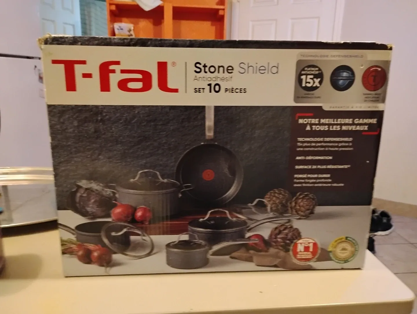 T-fal Stone Shield Non-Stick 10-Piece Cookware Set