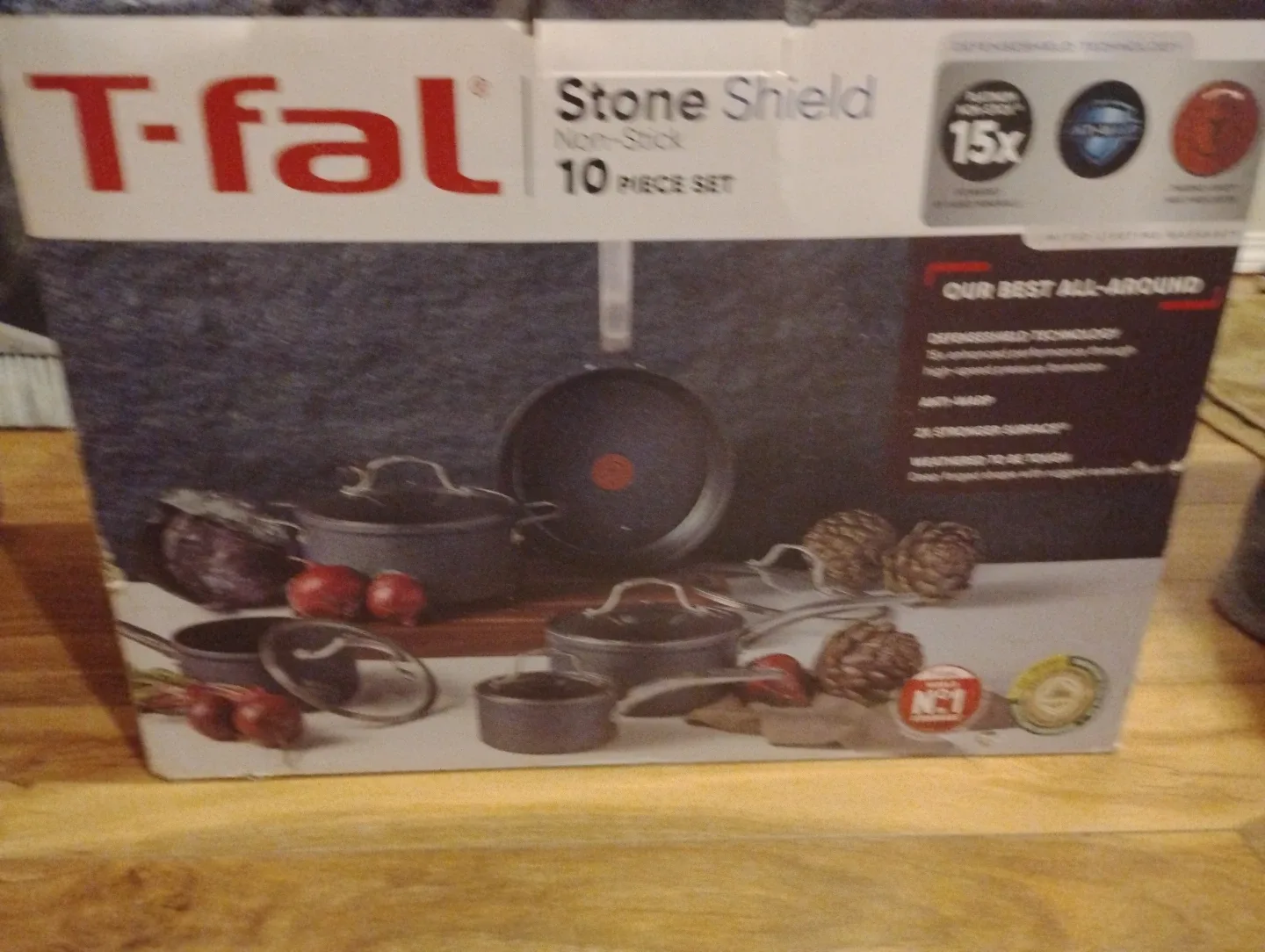 T-fal Stone Shield Non-Stick 10-Piece Cookware Set - photo 2