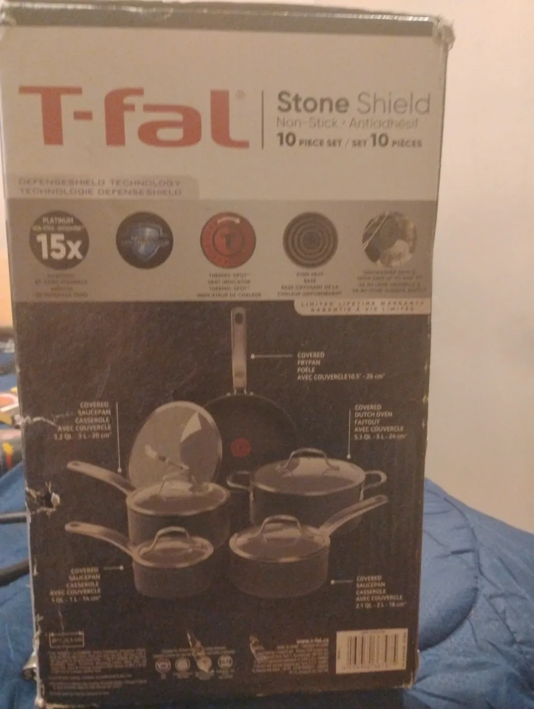 T-fal Stone Shield Non-Stick 10-Piece Cookware Set - photo 5