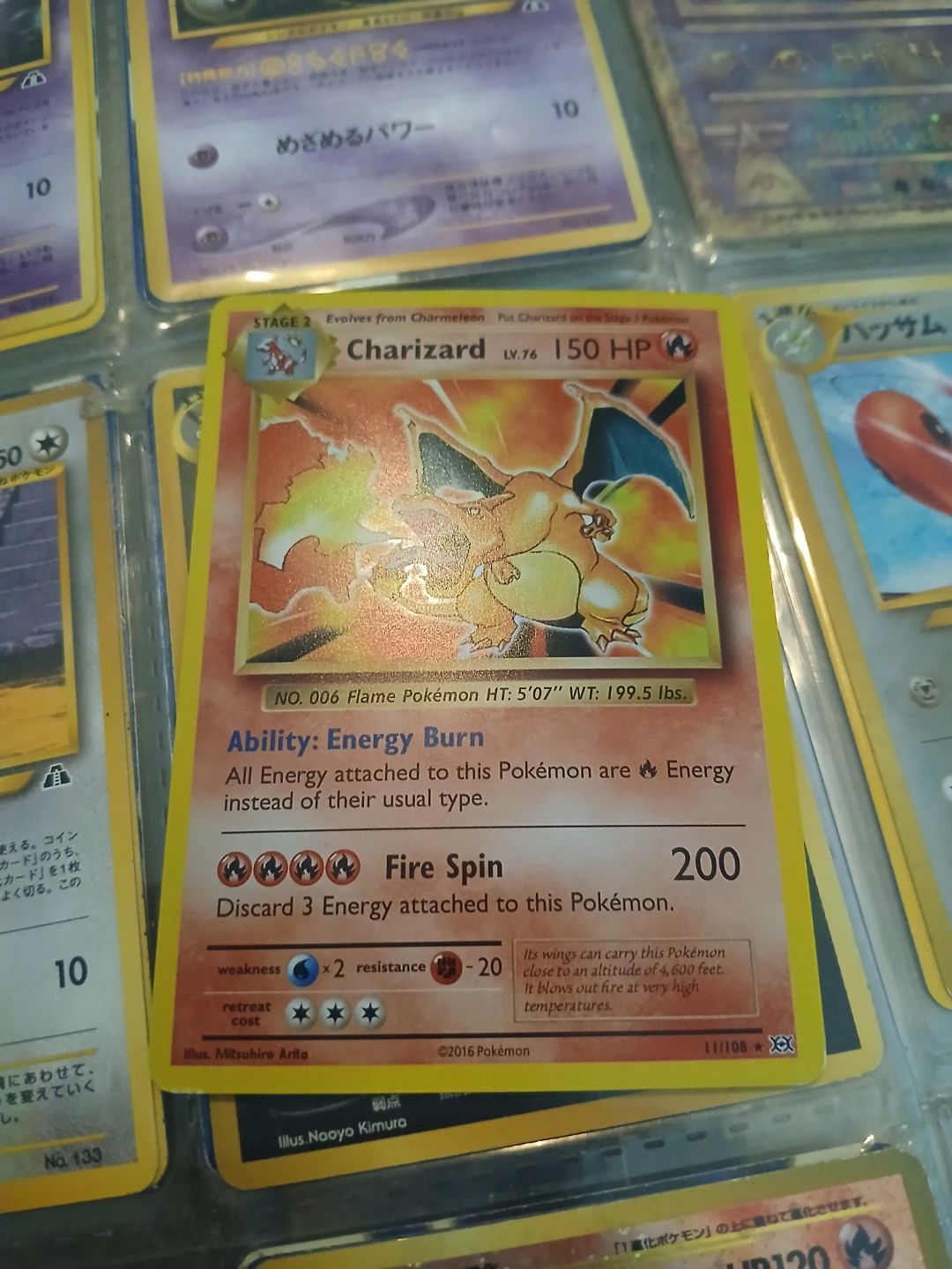 Pokémon Charizard LV.76 Trading Card - photo 3