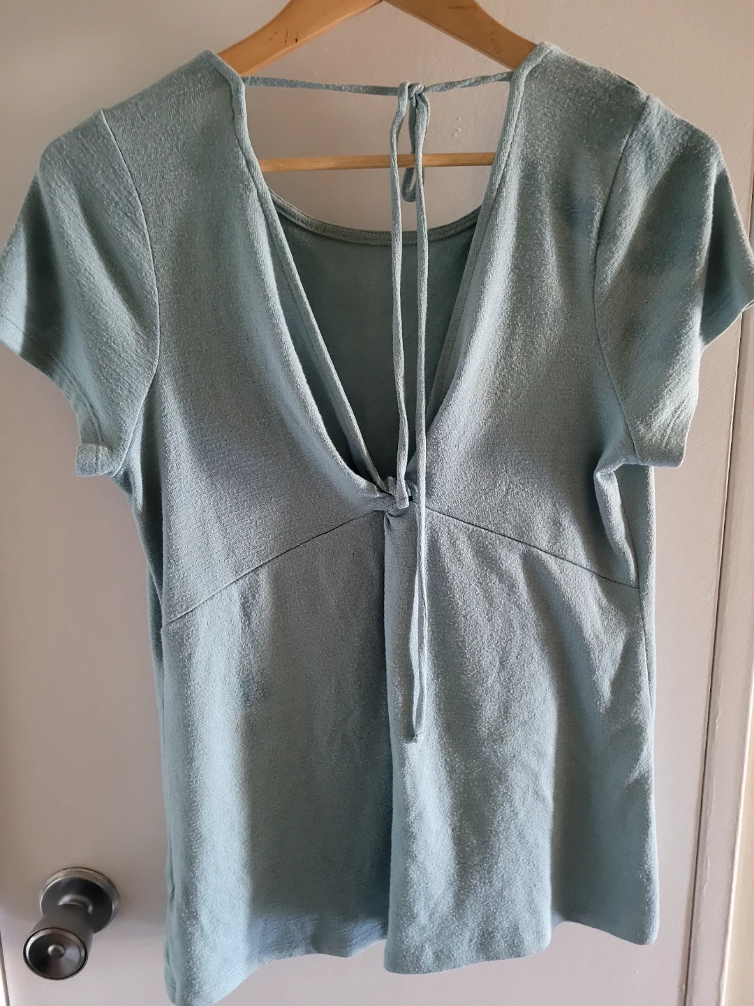GAP Women's Light Blue Short Sleeve Top,⚽ - photo 2