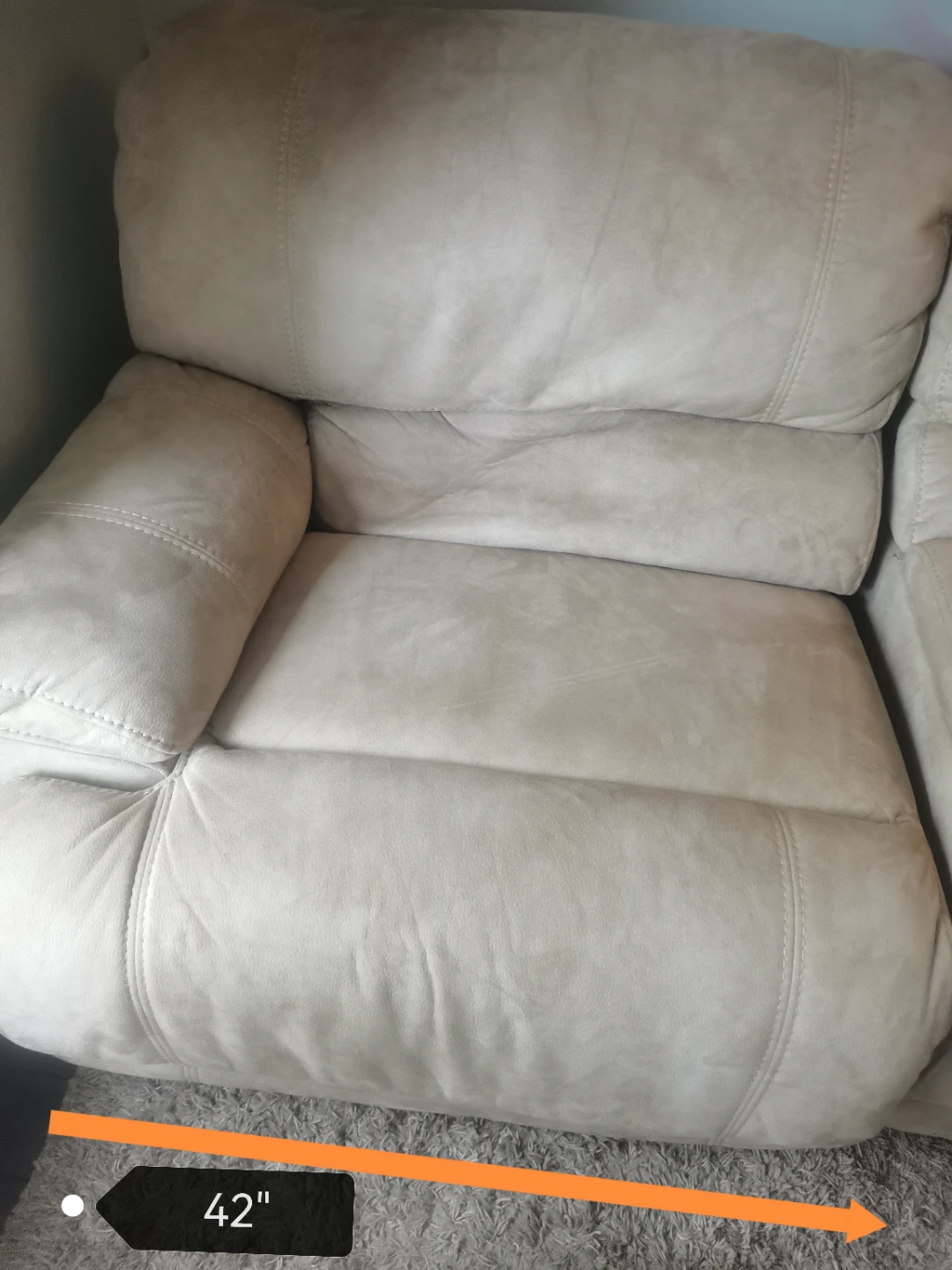 Recliner Sofa with Built-in Console and Cup Holders - photo 5