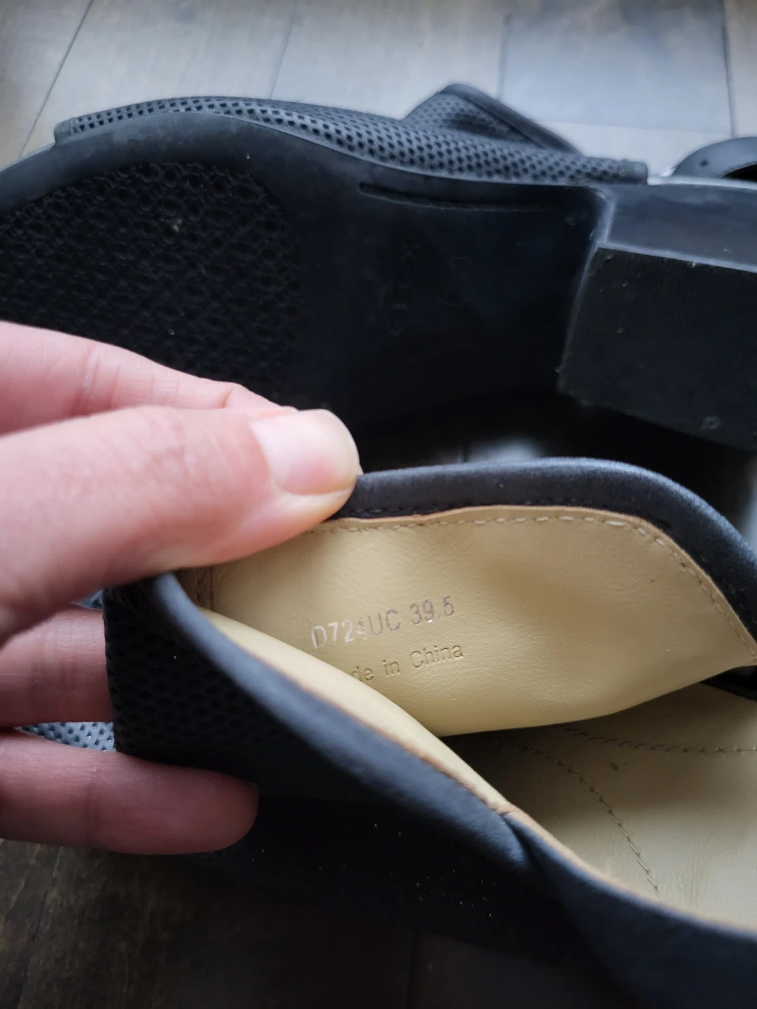 Geox Black Perforated Wedge Sandals - photo 4