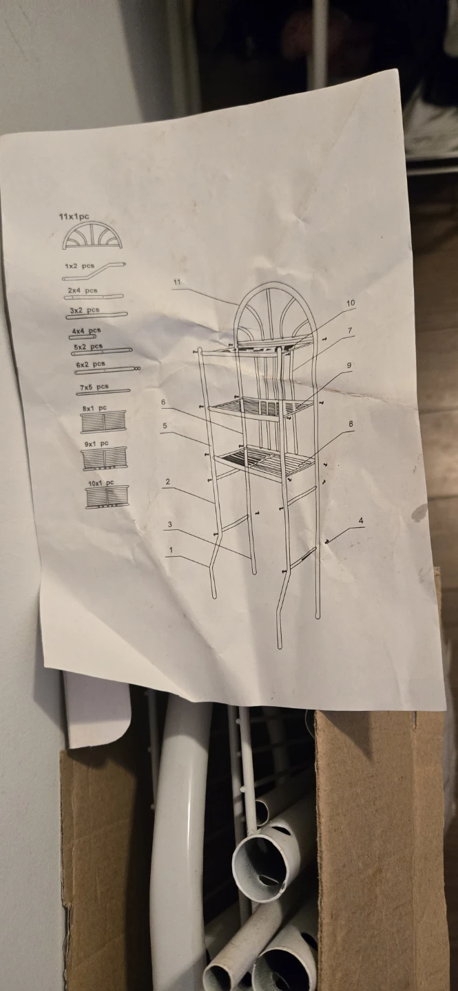 Home Basics 3 Shelf Over-the-Toilet Space Saver - photo 3