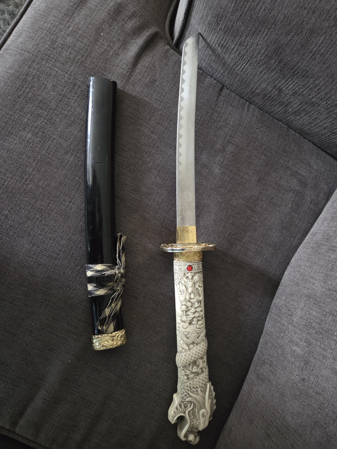 Decorative Samurai Sword with Dragon Handle - photo 2