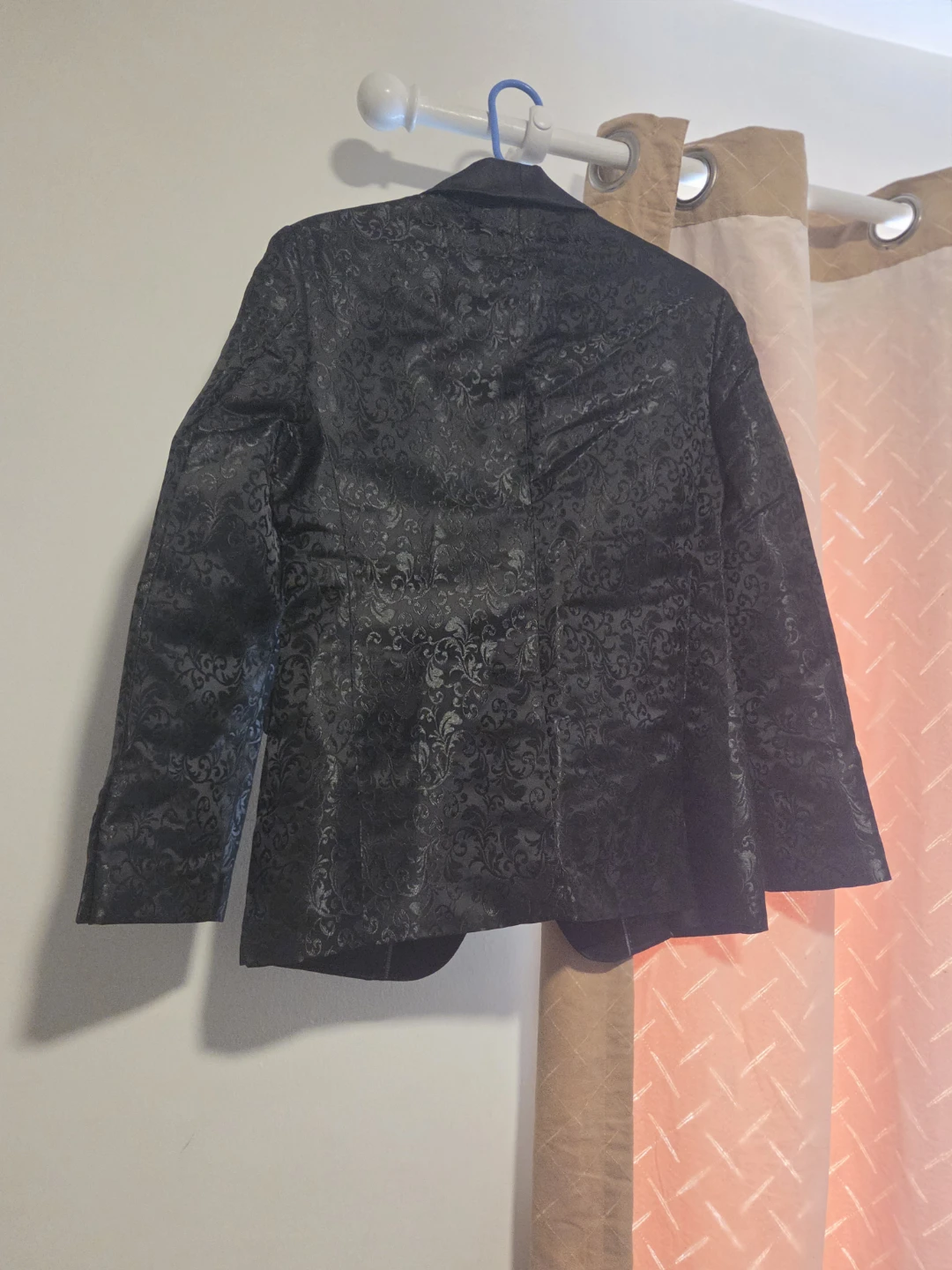 Men's Black Jacquard Blazer - photo 2