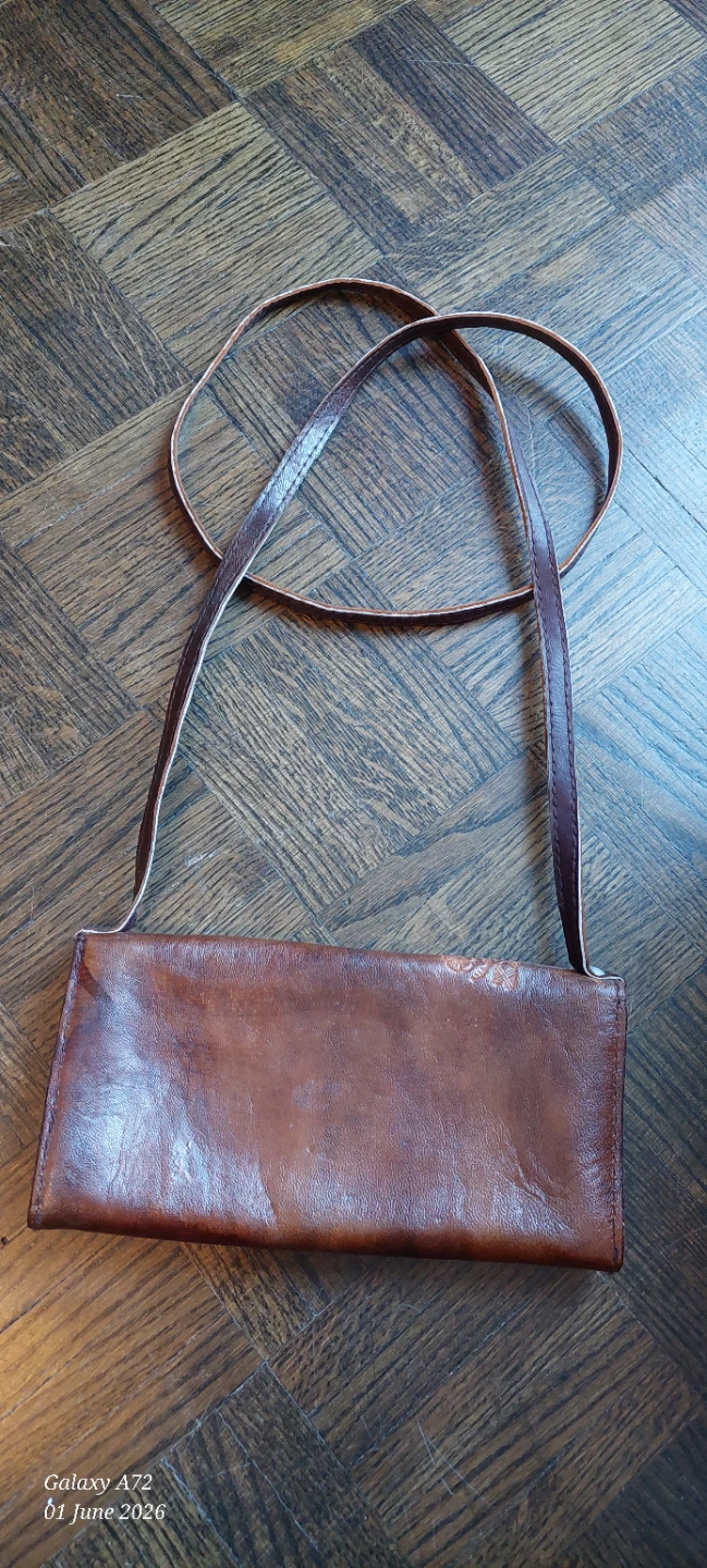 Brown Leather "Jamaica" Wallet/Clutch with Strap - photo 3