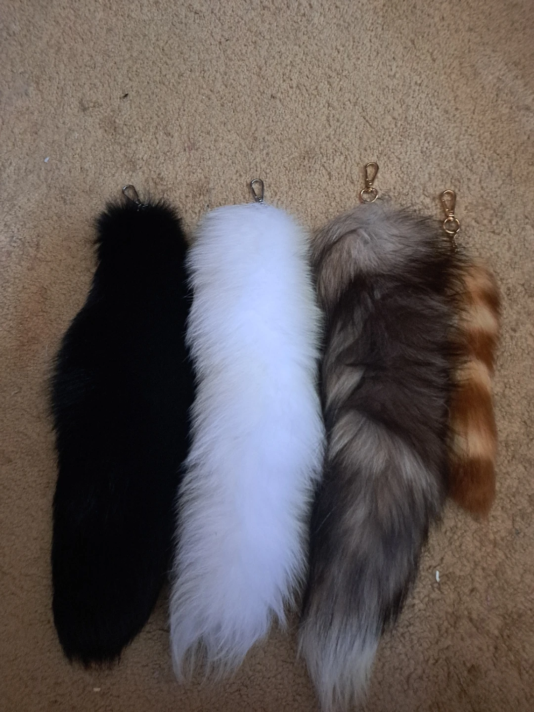 Faux Fur Keychain Tail Set