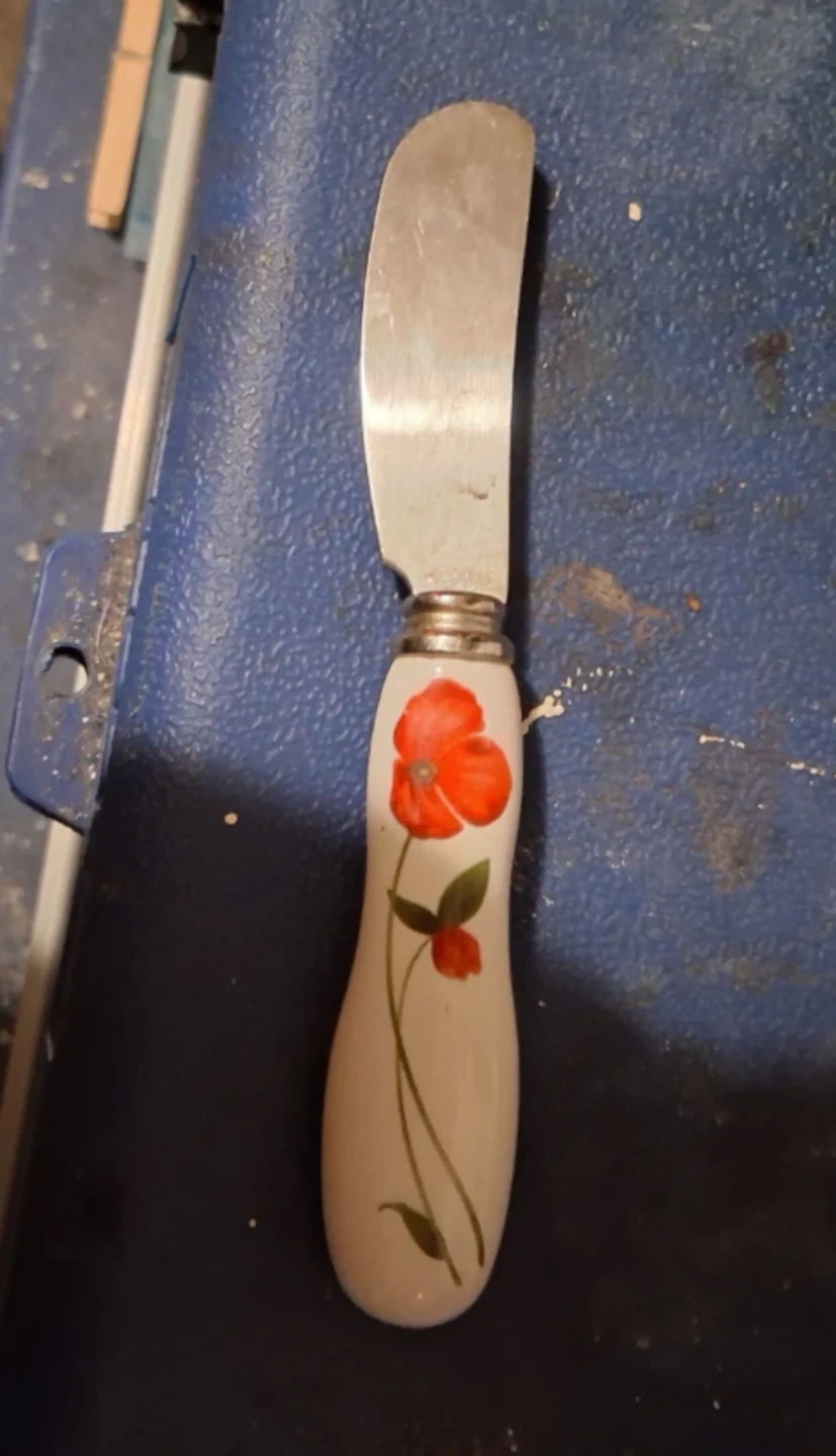 Butter Knife with Floral Handle