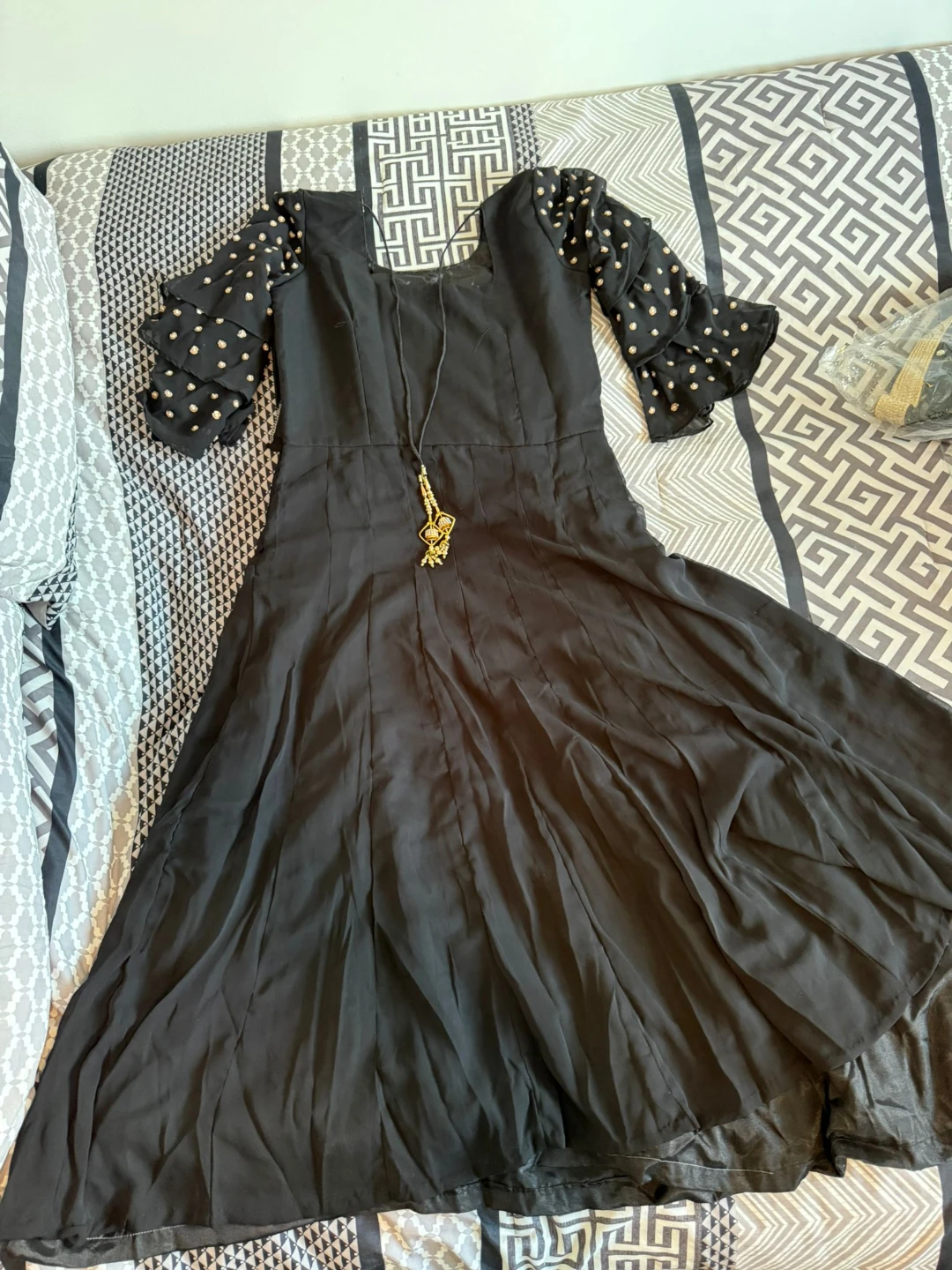 Black anarkali - photo 2