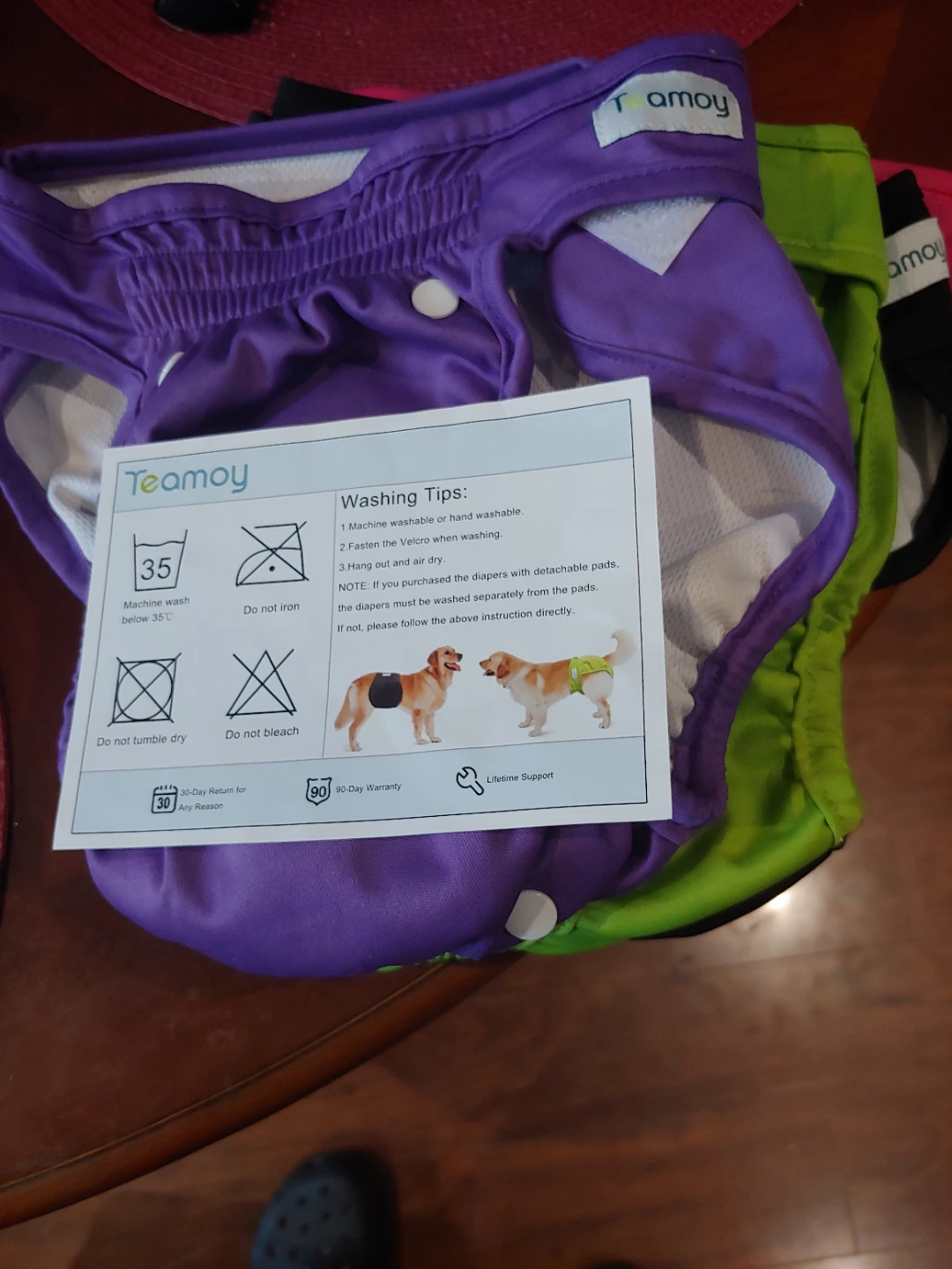 Teamoy Reusable Pet Diaper - 4pair - Size L1
