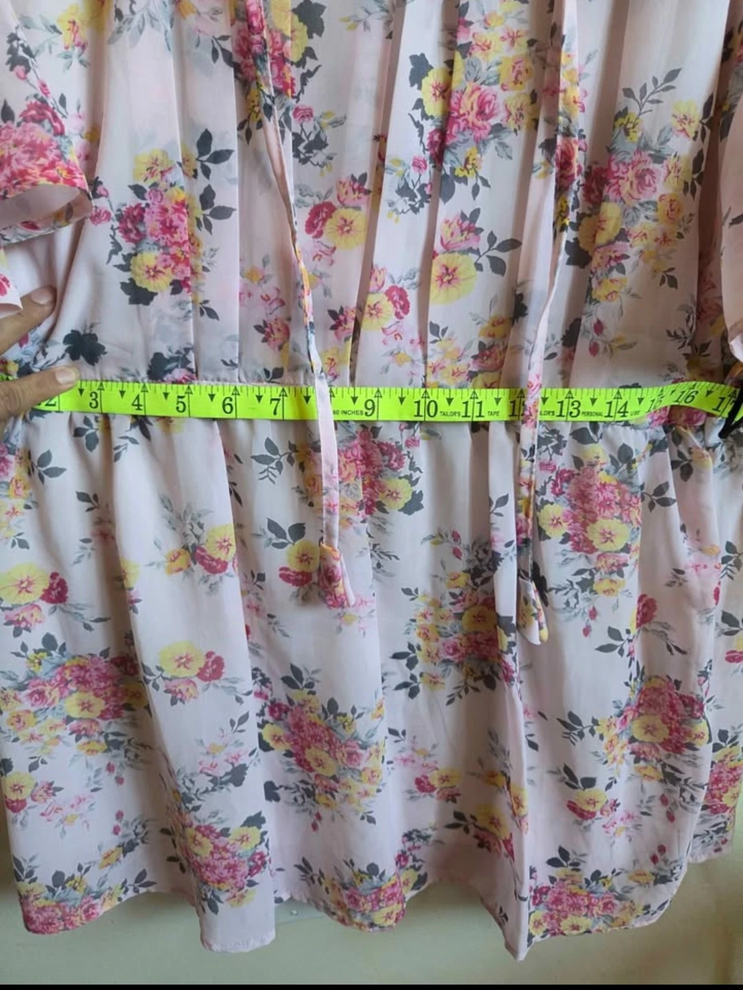Pink Floral Chiffon top - photo 3