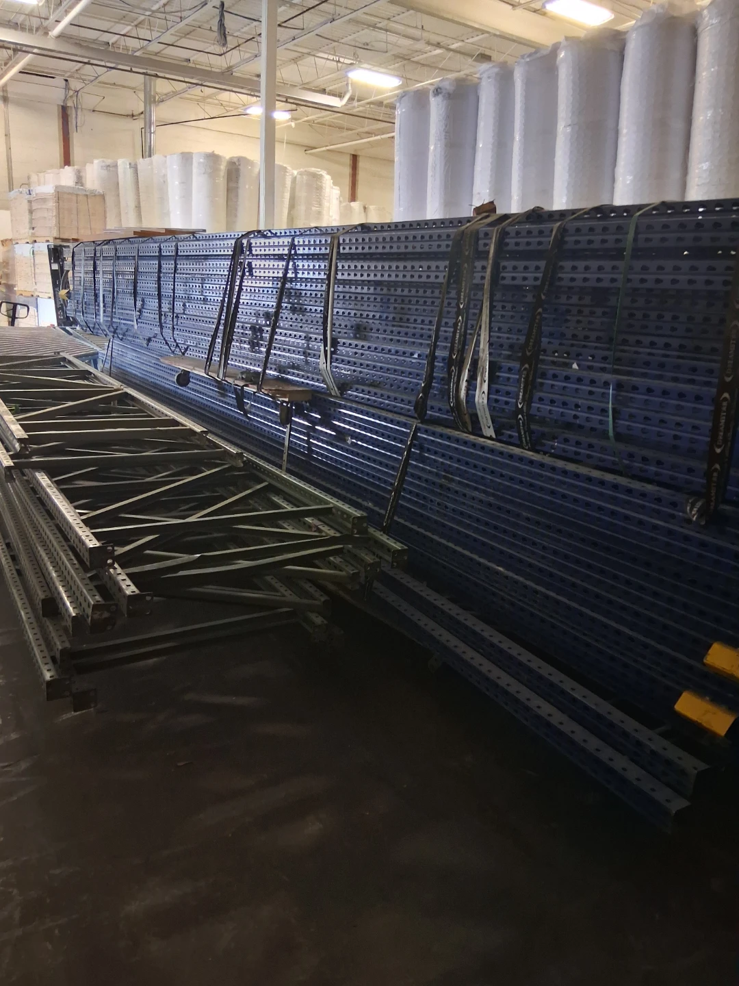 Blue Industrial Storage Racking Beams
