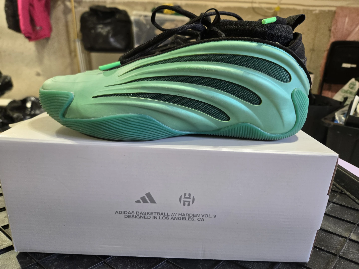 Adidas Harden Vol. 9 Basketball Shoes Green Size 10 US - photo 4