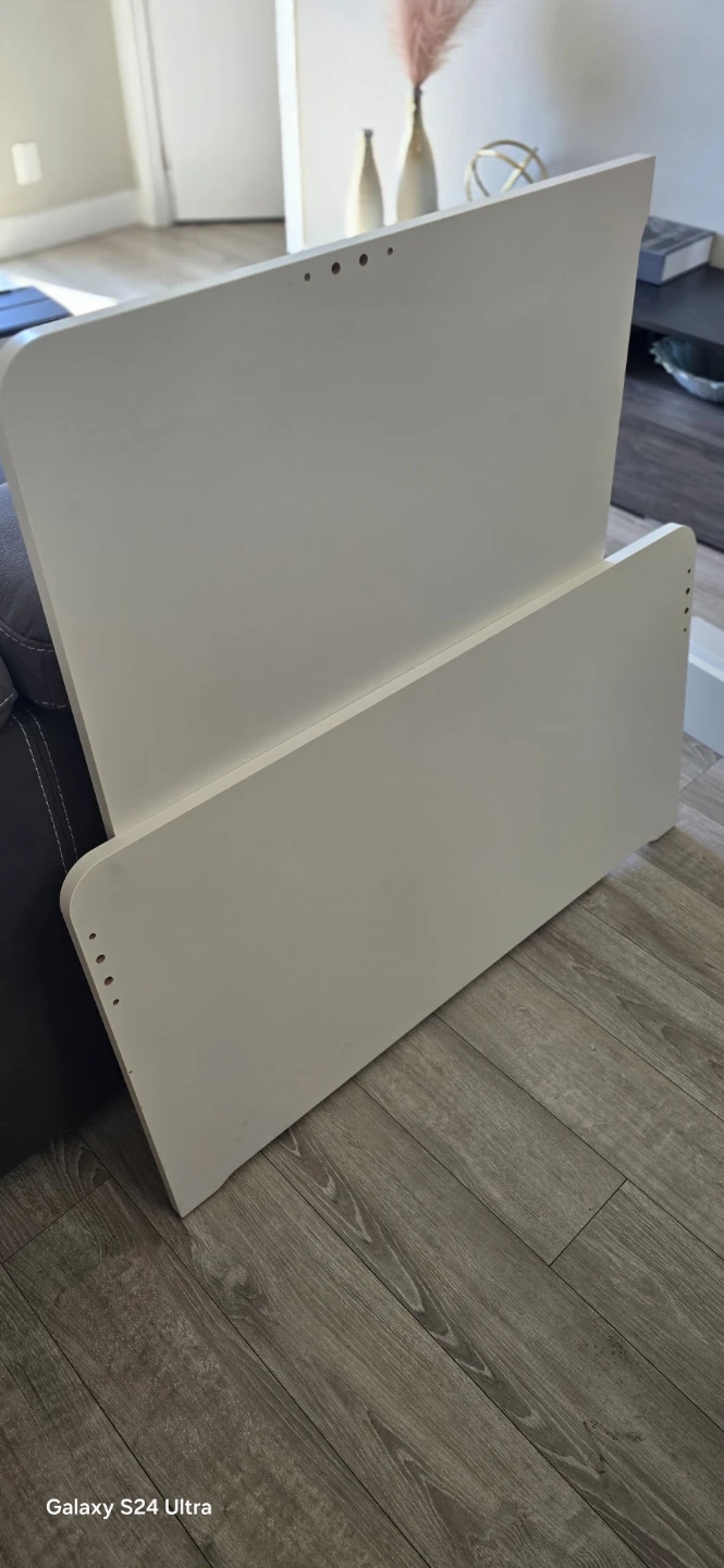 IKEA SLÄKT Twin Bed Frame with Slatted Bed Base - White