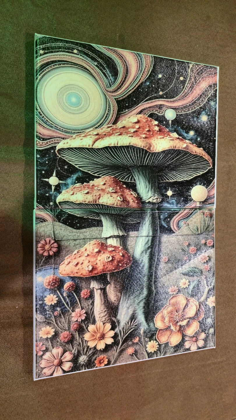 Psychedelic Mushroom Canvas Art