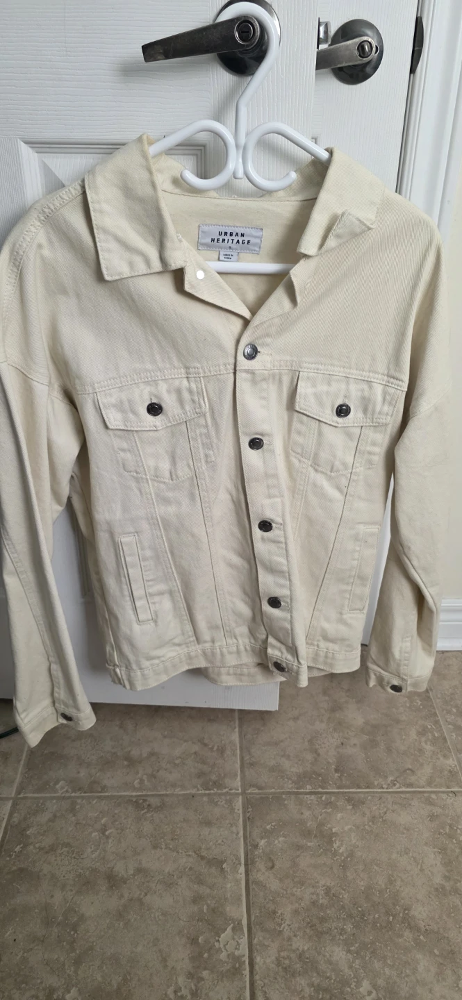 Urban Heritage Cream Denim Jacket