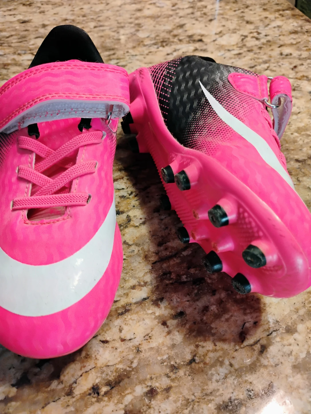 Pink  baseball Cleats size 30 or Canadian size 12
