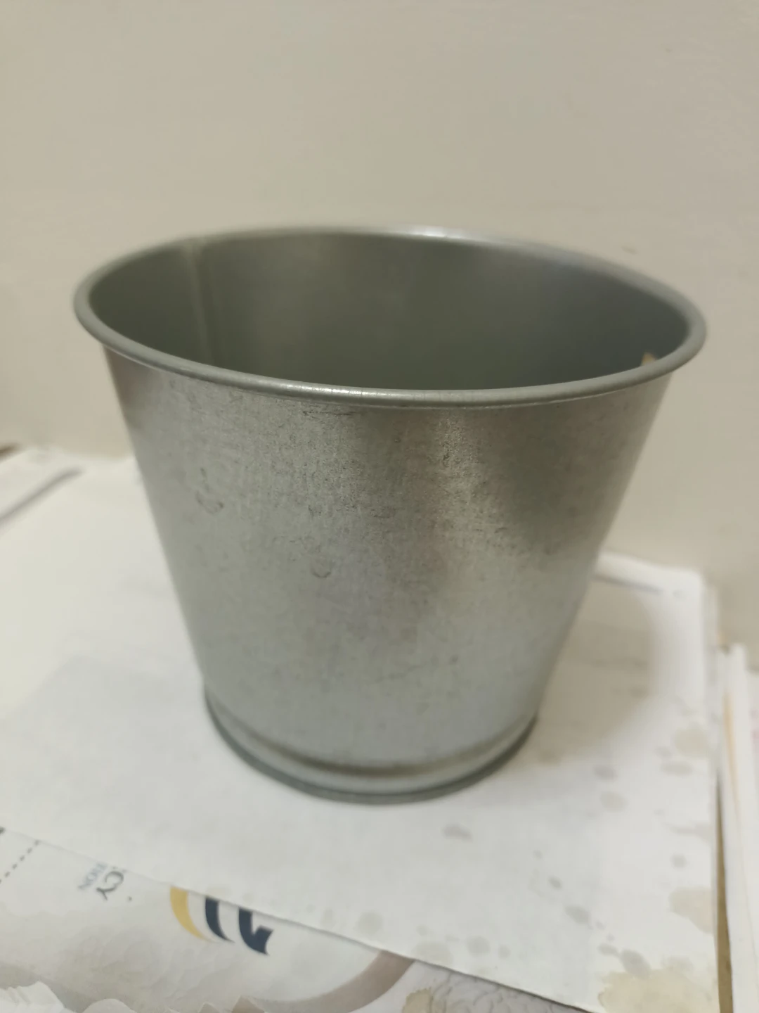 Galvanized Metal Pail⚽