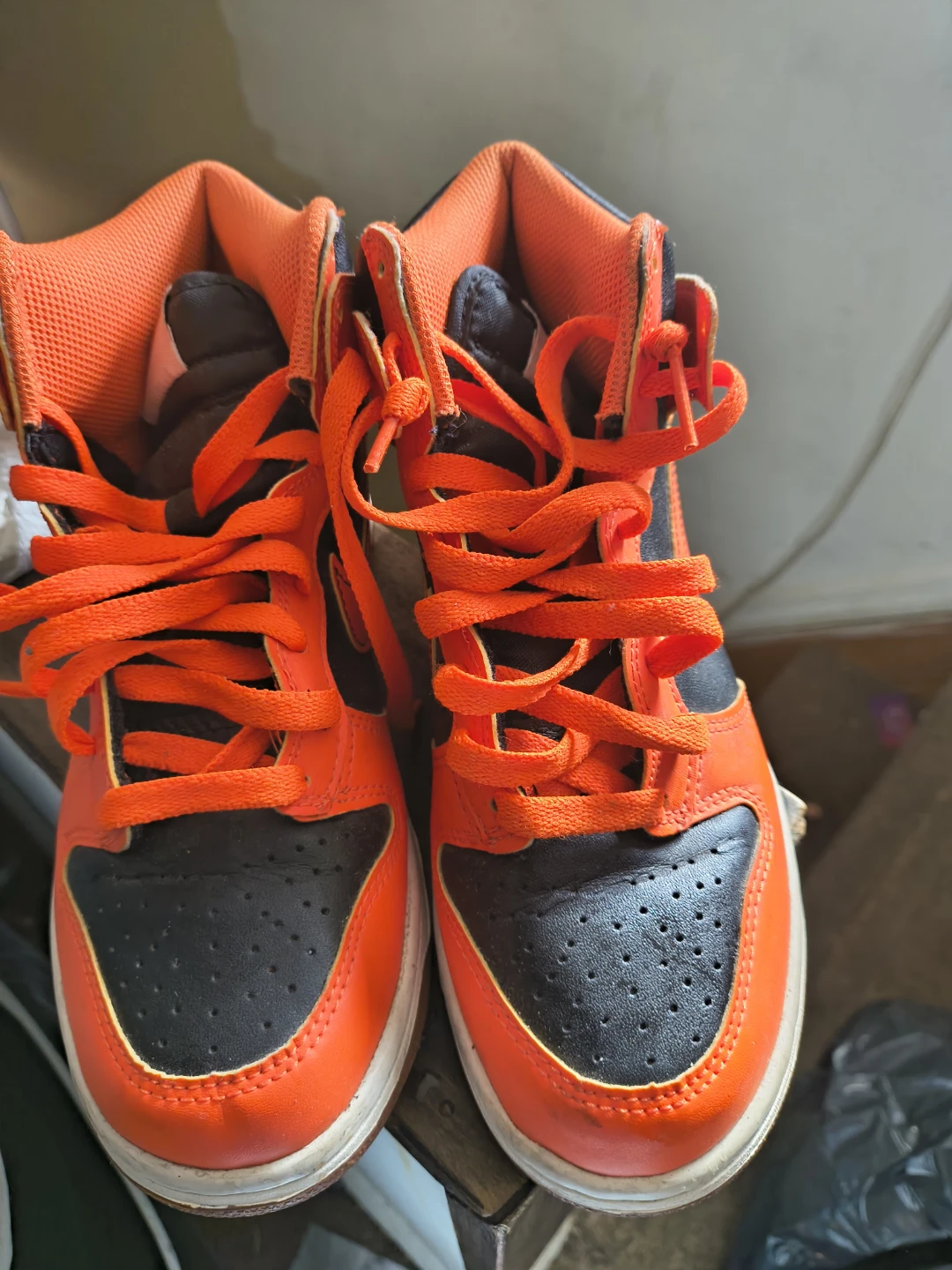 Nike Dunk High Orange Black Sneakers