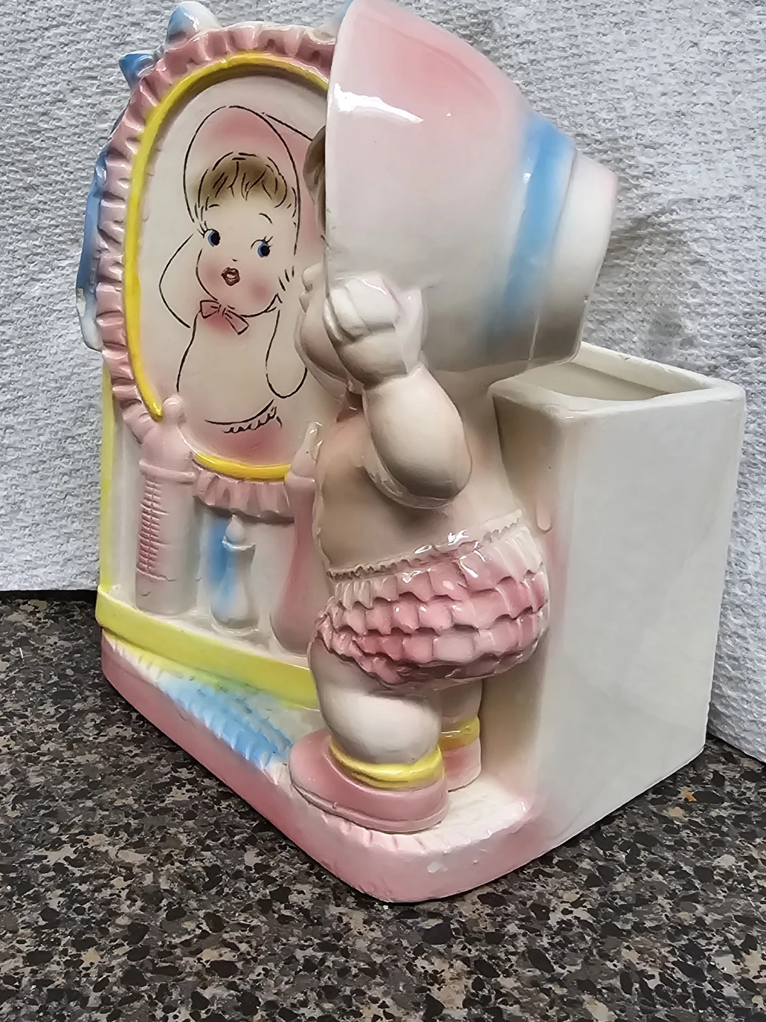 Vintage Rubens Japan Ceramic Baby Planter - photo 2