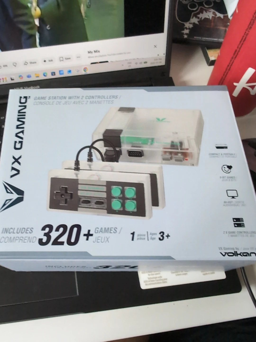 VX Gaming 320+ Game Console with 2 Controllers