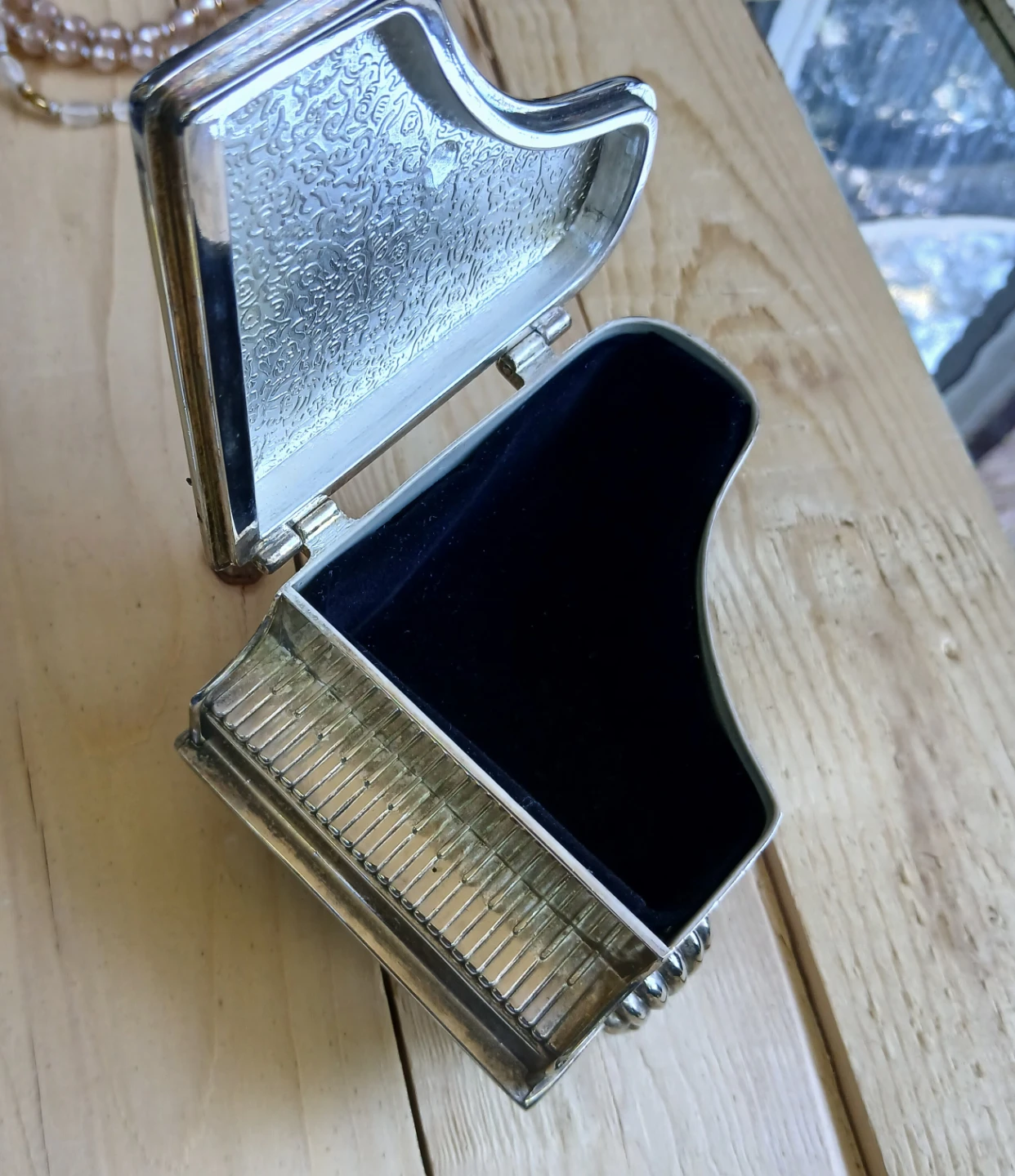 Silver Grand Piano Trinket Box - photo 2
