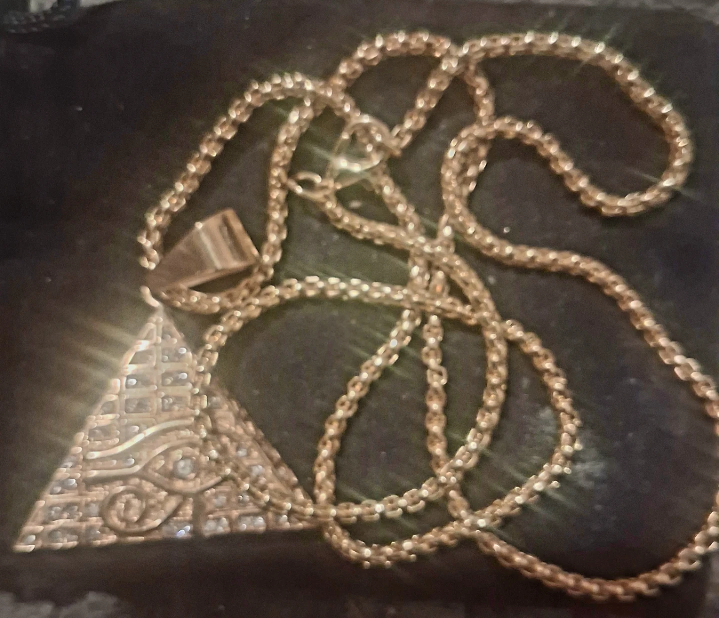 Pyramid Eye of Horus Necklace