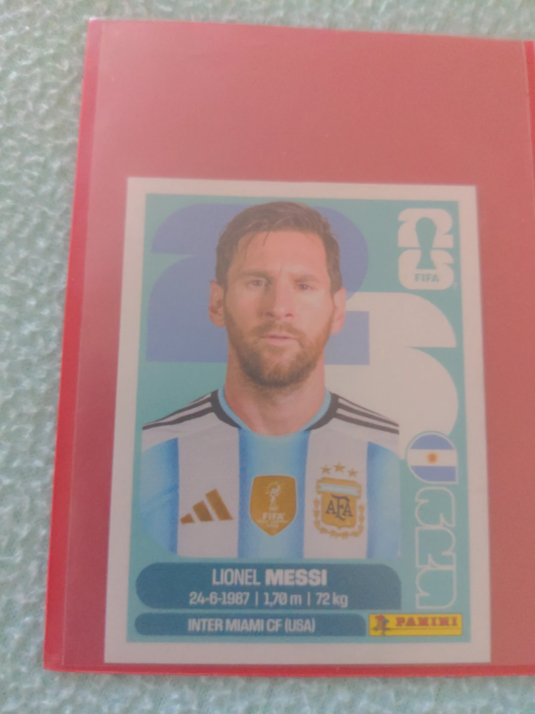 Panini FIFA World Cup 2026 Lionel Messi Sticker