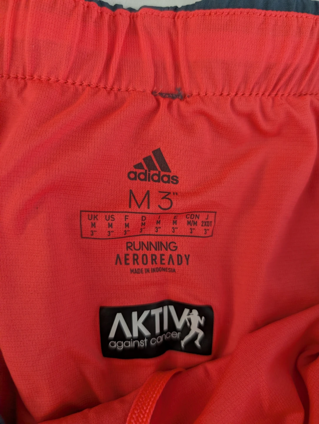 Adidas Running Gym Marathon Athletic Shorts Grey Pink 31" - photo 2