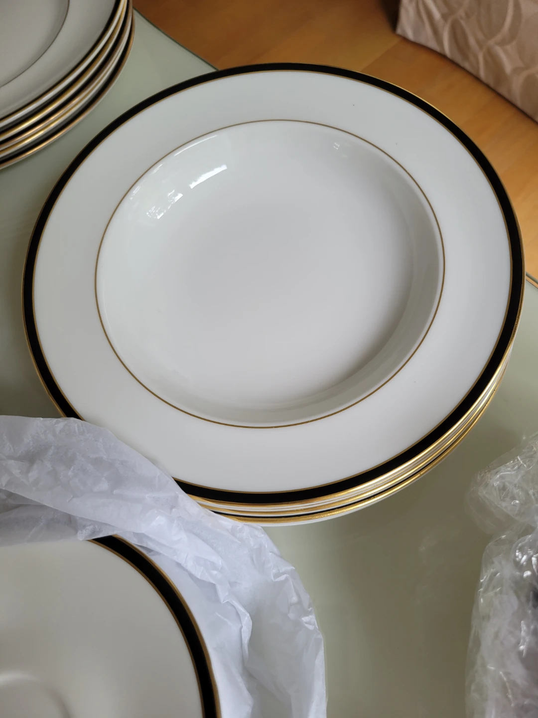 Royal Doult 5x6pc Setting Oxford Black + Teapot, Sugar & Creamer - photo 3
