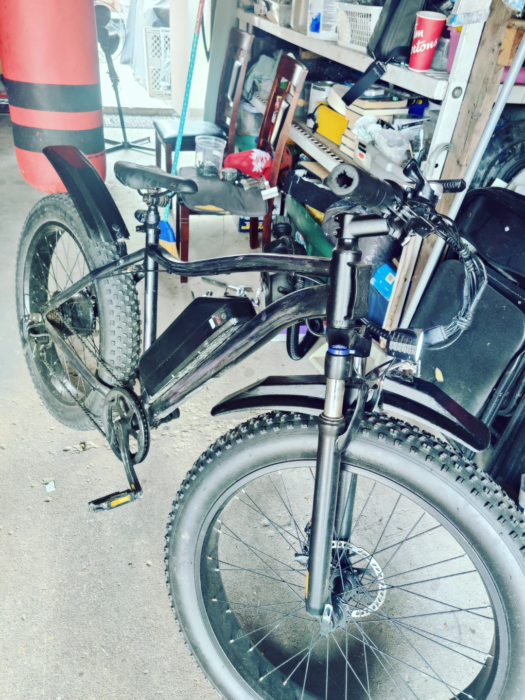 HL Black Fat Tire Electric Bike - photo 3
