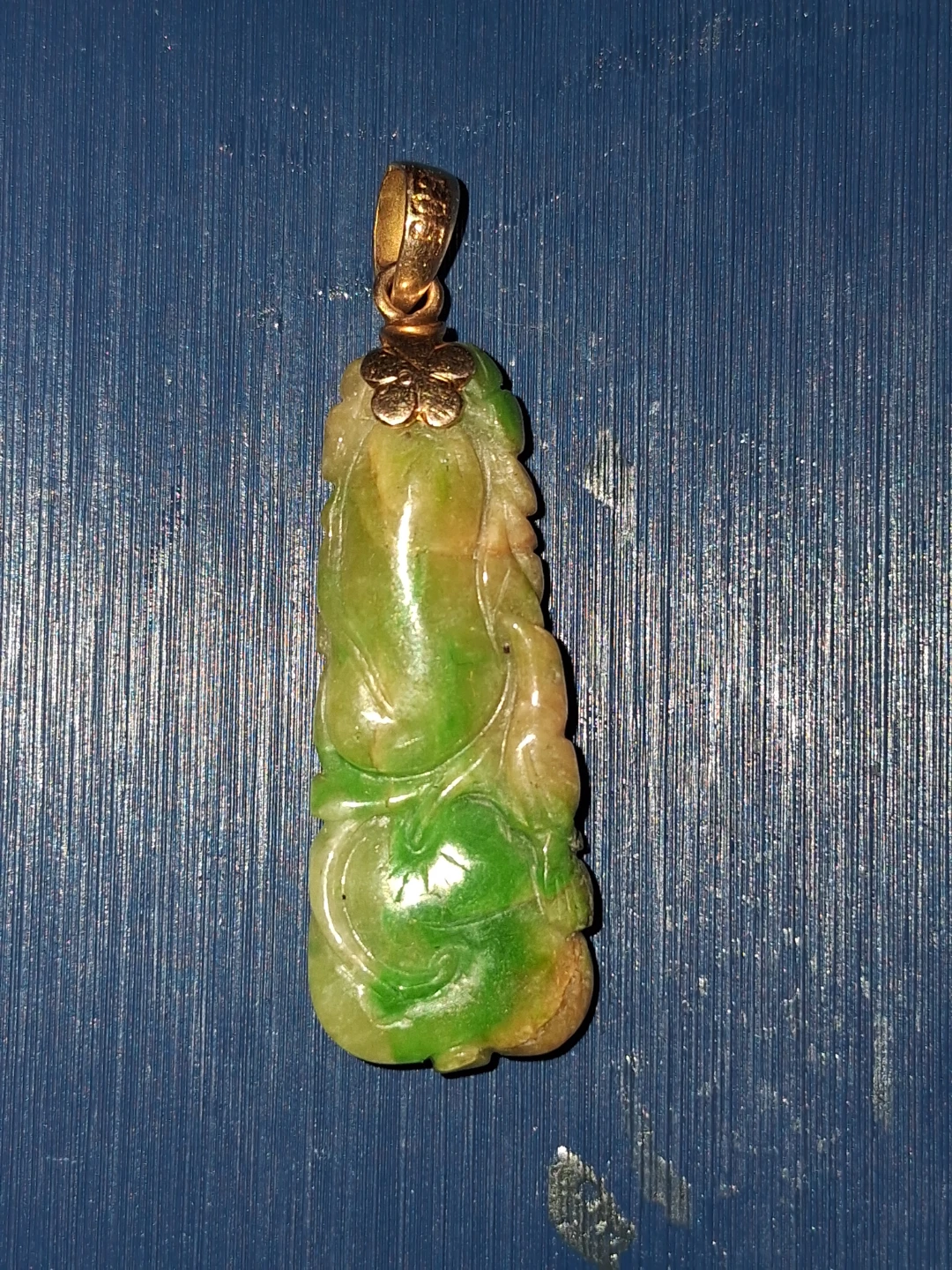 Carved Jade Pendant with Gold Bail - photo 4