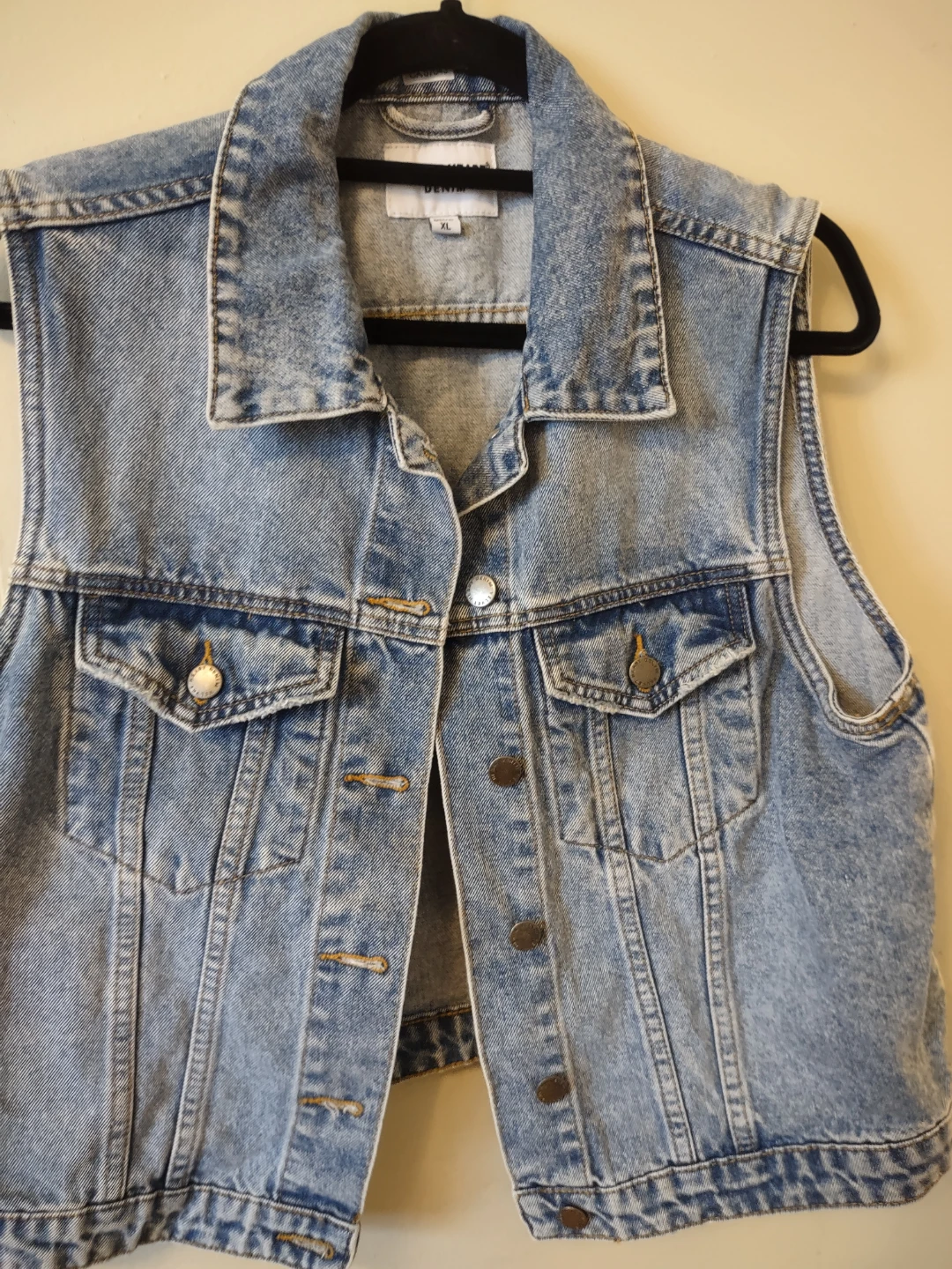 (NEW) Velvet Heart Denim Vest XL unisex