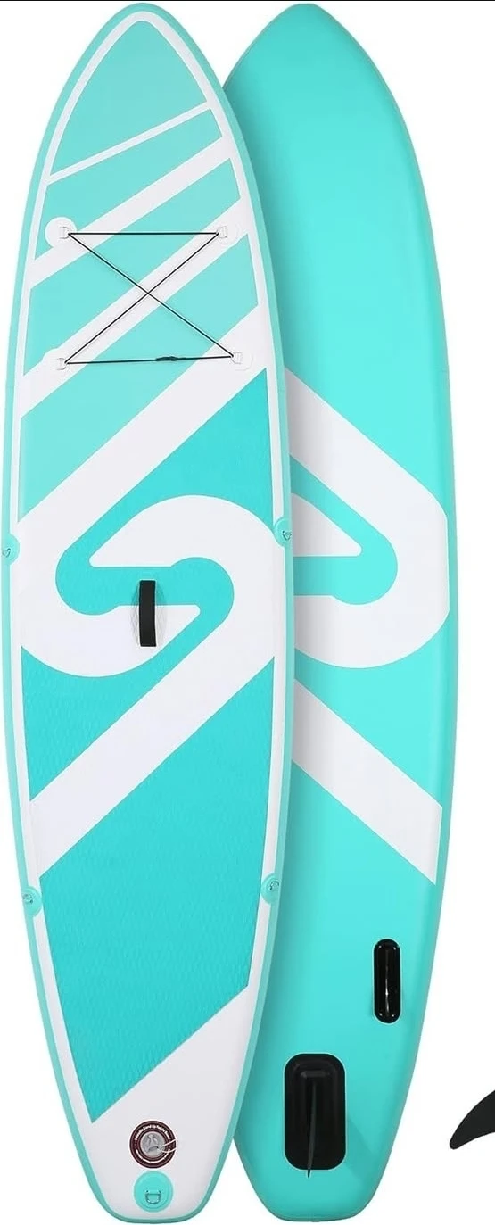 Stand Up Paddleboard Set - Teal & White, 10' Long - photo 5