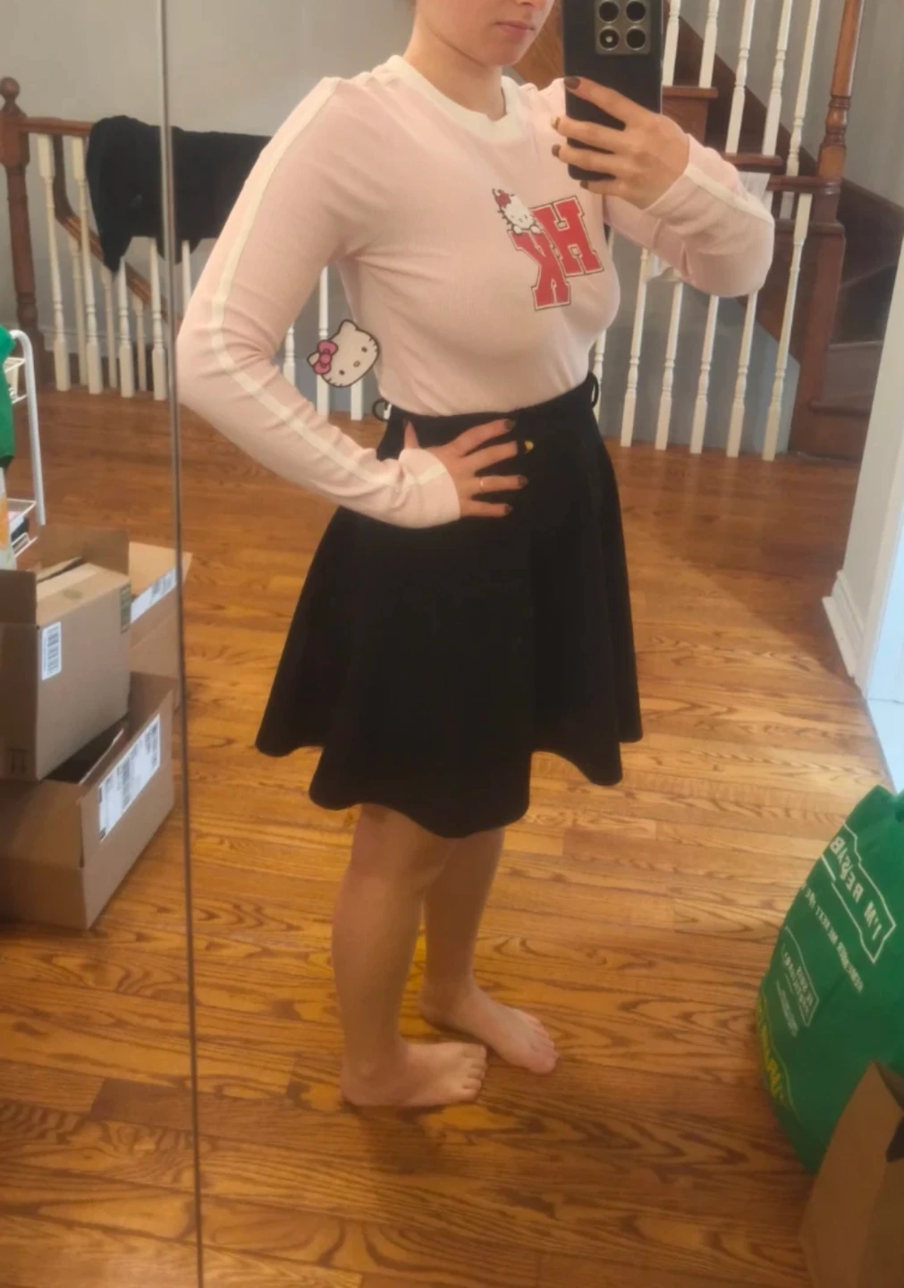 Hello Kitty HK Graphic Long Sleeve Shirt - photo 5