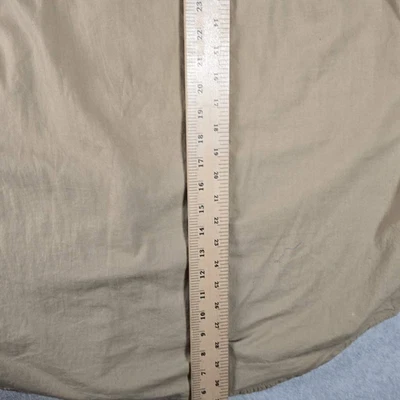 Banana Republic men Long Sleeve Button Up Shirt Tan safari shirt - photo 5